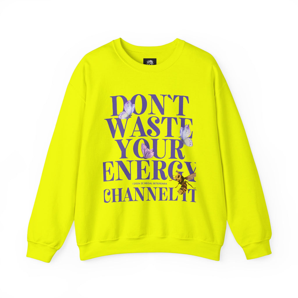Channel It Unisex Heavy Blend™ Crewneck Sweatshirt (Purple Print) SETEPENRA Sweatshirt.