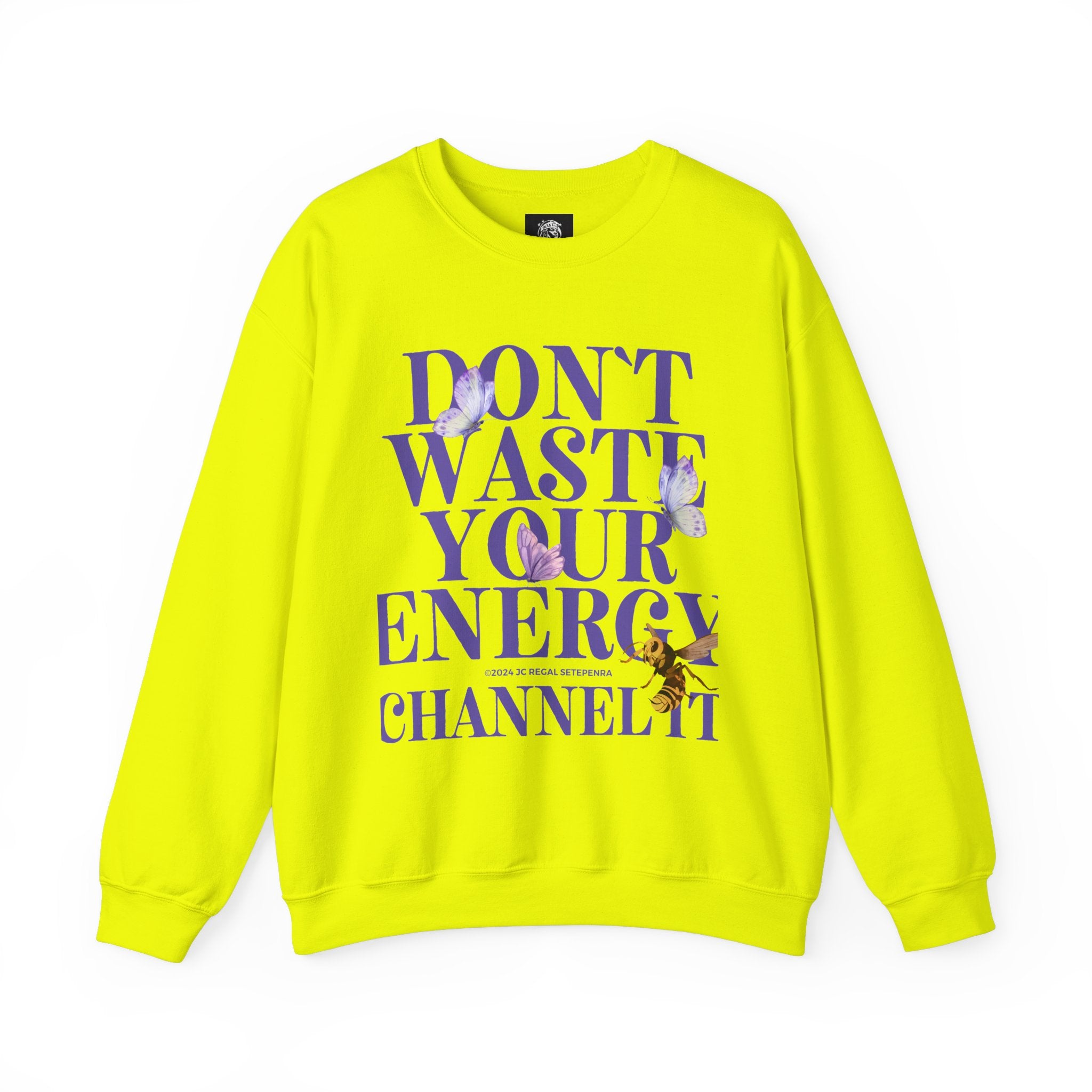 Channel It Unisex Heavy Blend™ Crewneck Sweatshirt (Purple Print) SETEPENRA Sweatshirt.