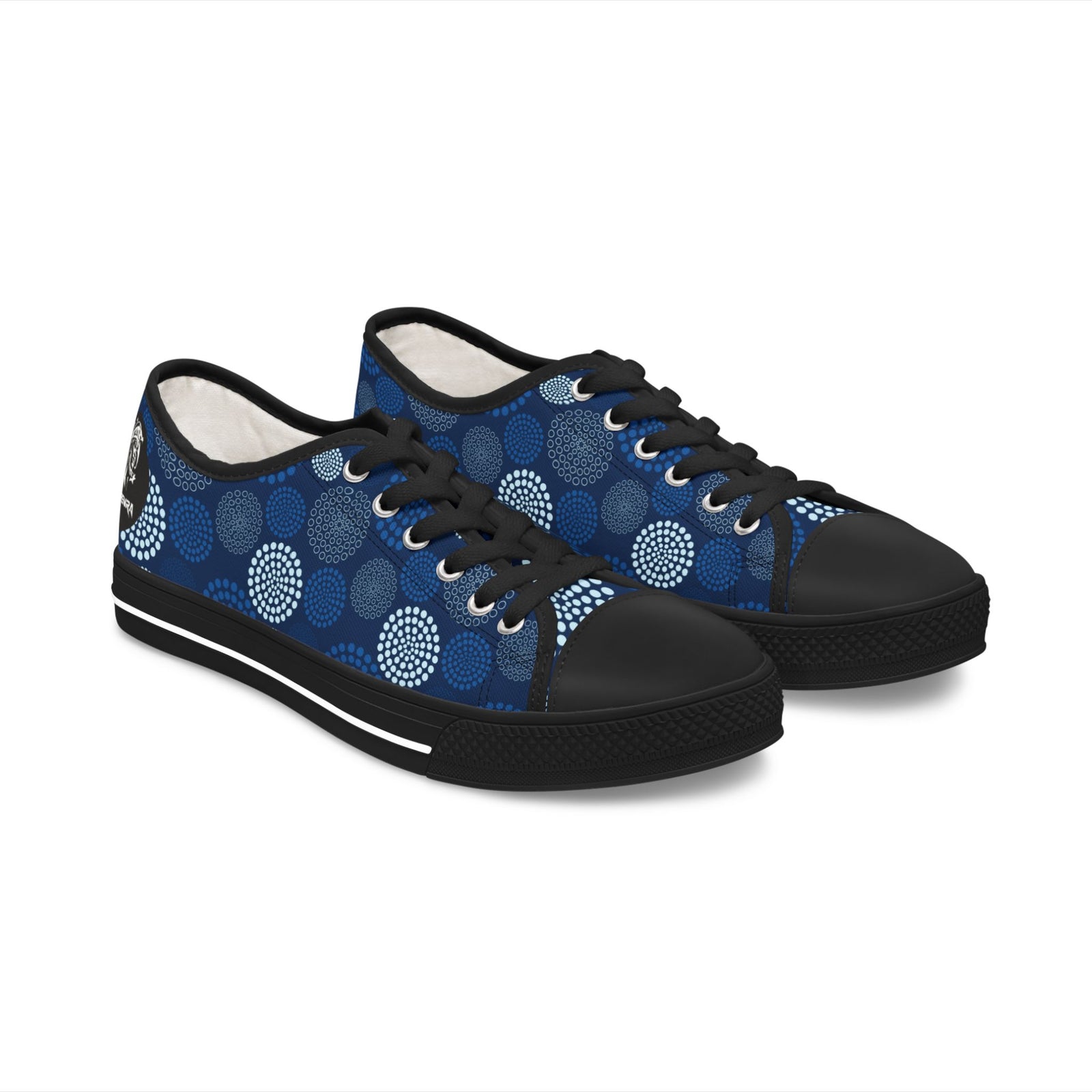 Kaleido Blue Women's Low Top Sneakers