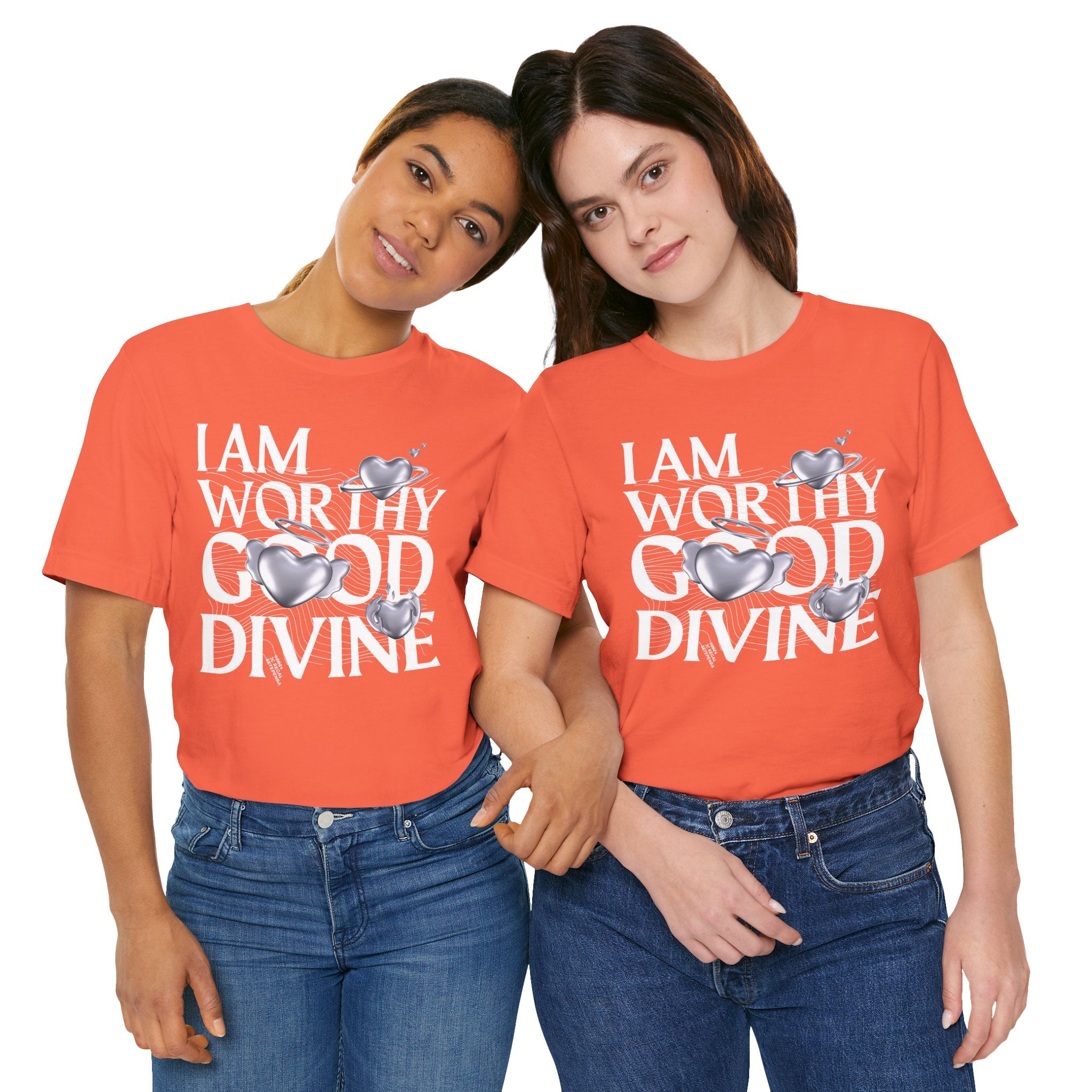 I AM WORTHY GOOD DIVINE Unisex Jersey Short Sleeve Tee
