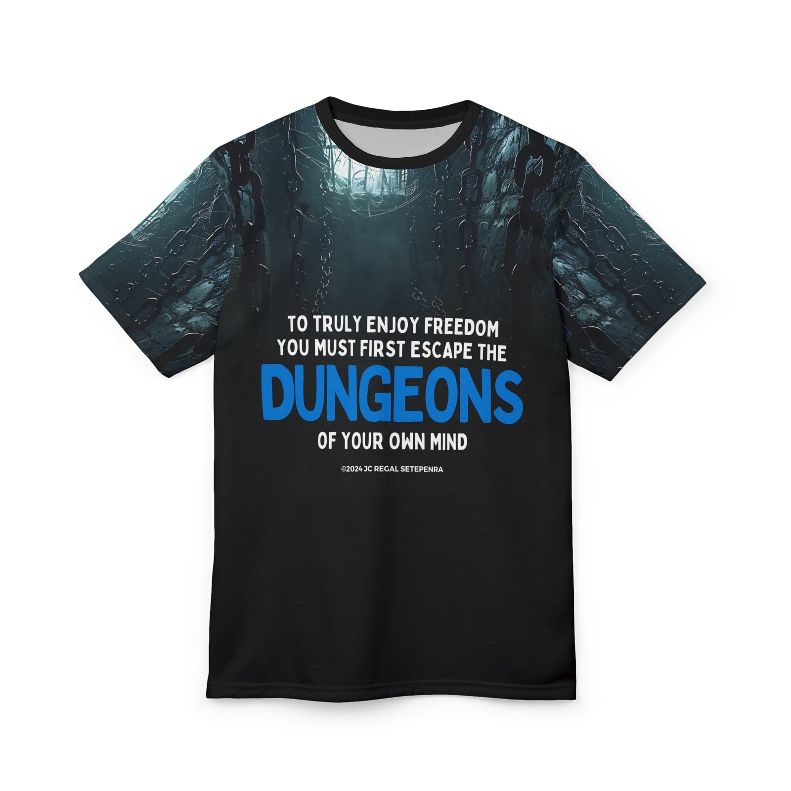 Escape The Dungeons Unisex Cut & Sew Tee SETEPENRA All Over Prints.