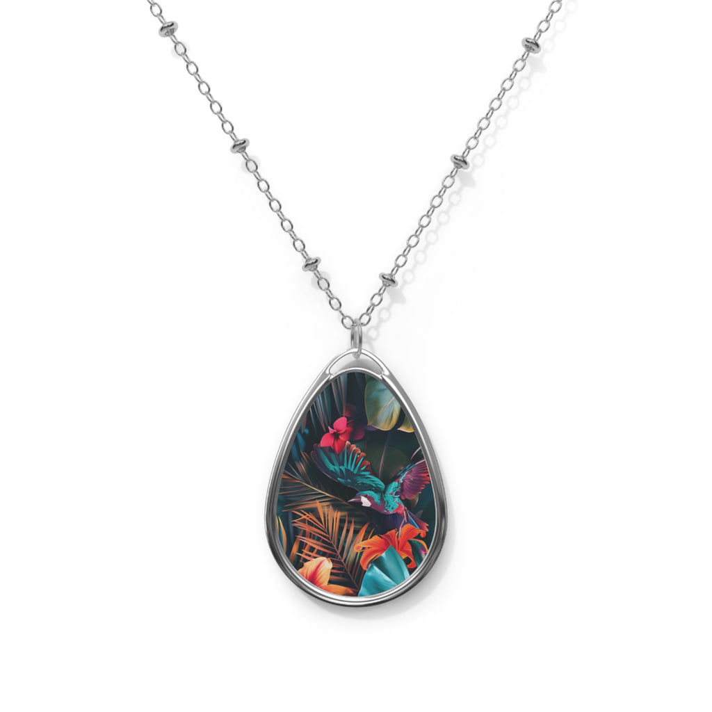 Tropican Retreat (Scene 4) Oval Necklace SETEPENRA Accessories.