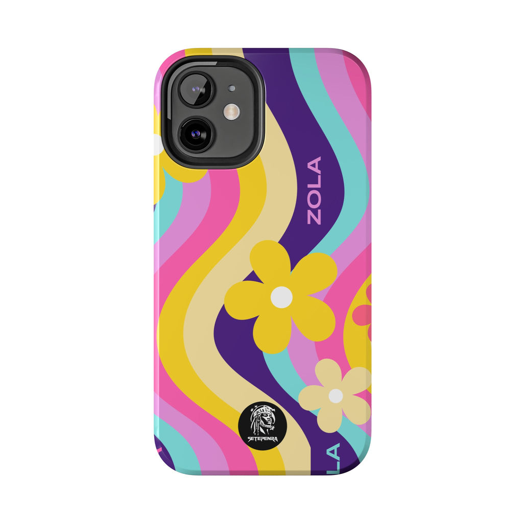 Zola Tough Phone Case (For iPhone, Galaxy & More) - Purple Wave