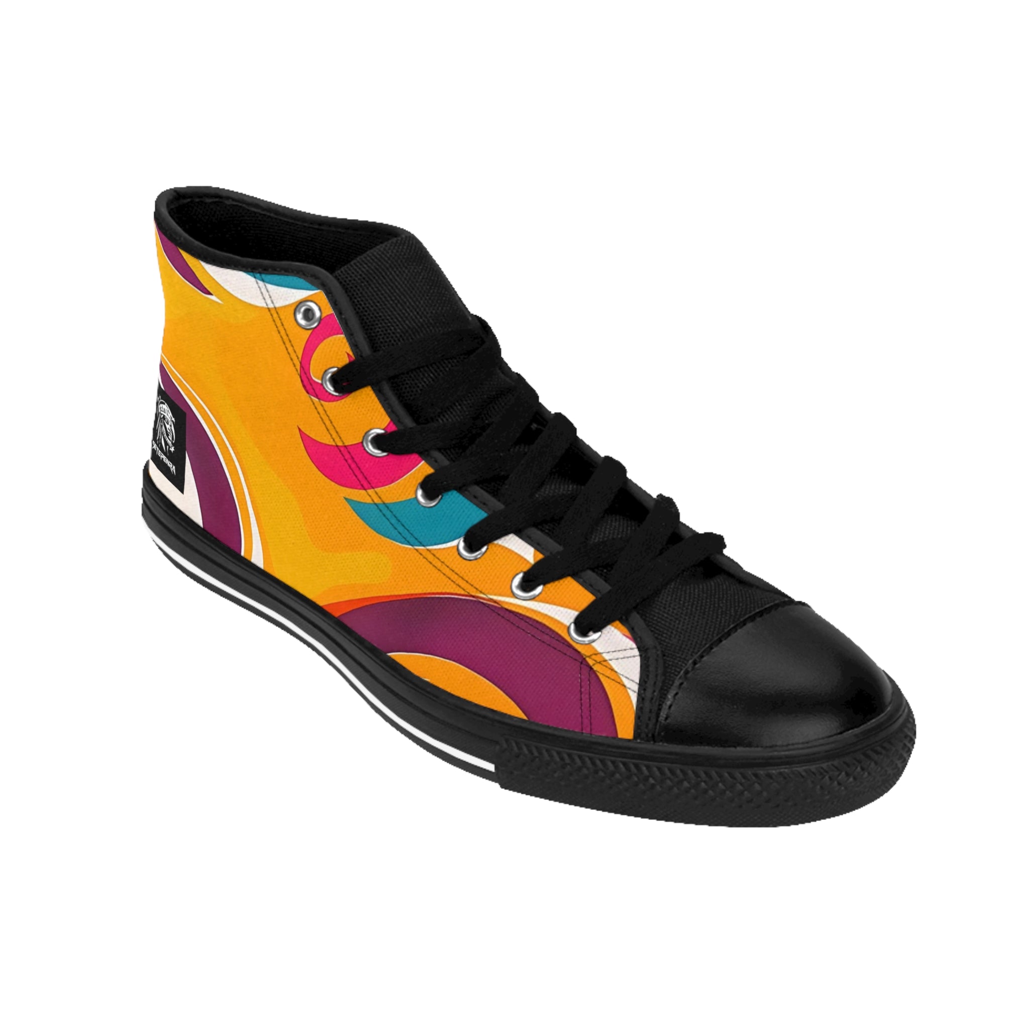 Golden Kandi Swirl Women's Classic Sneakers SETEPENRA Shoes.
