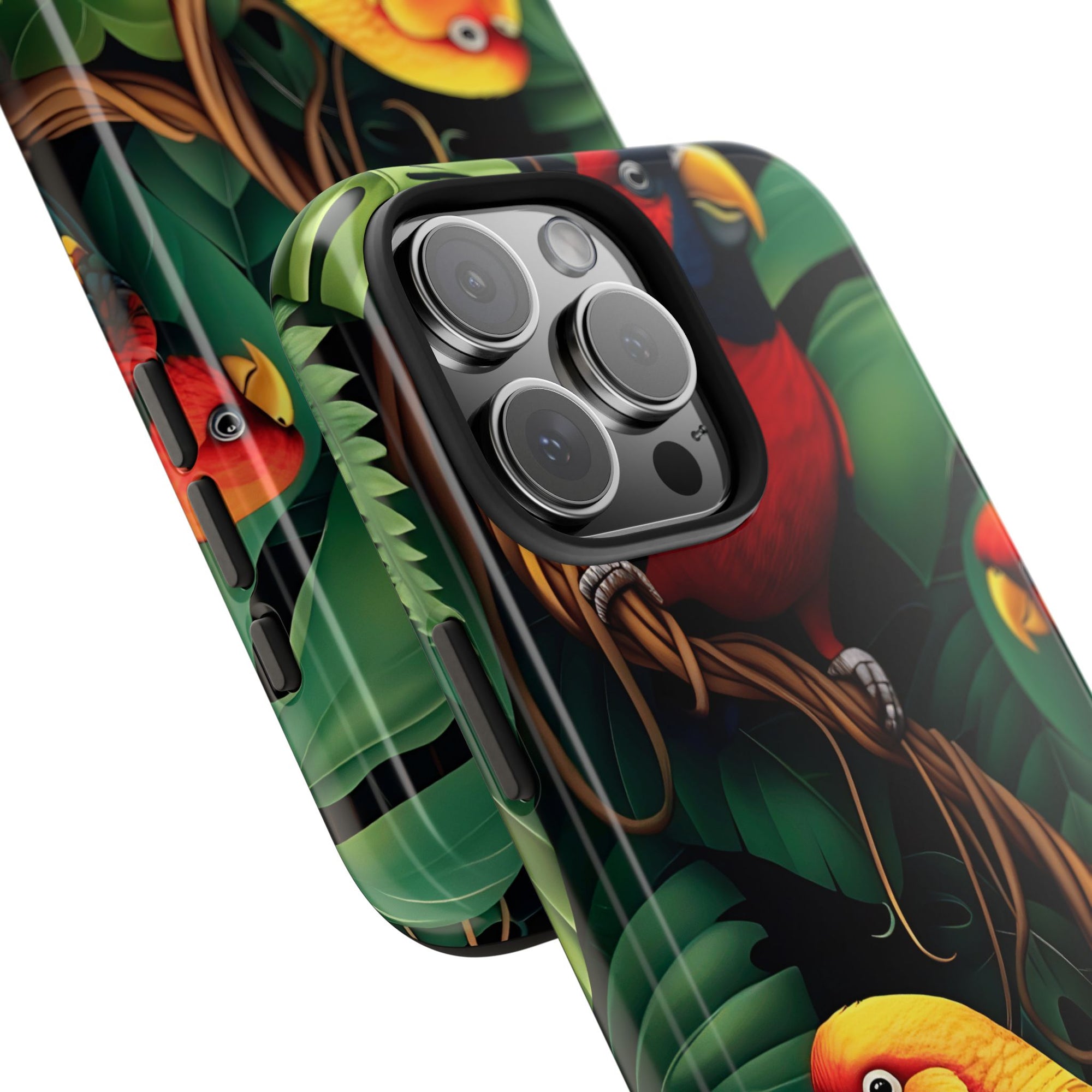 Tri-Parrot Tough Phone Case (For iPhone, Galaxy &amp; More)