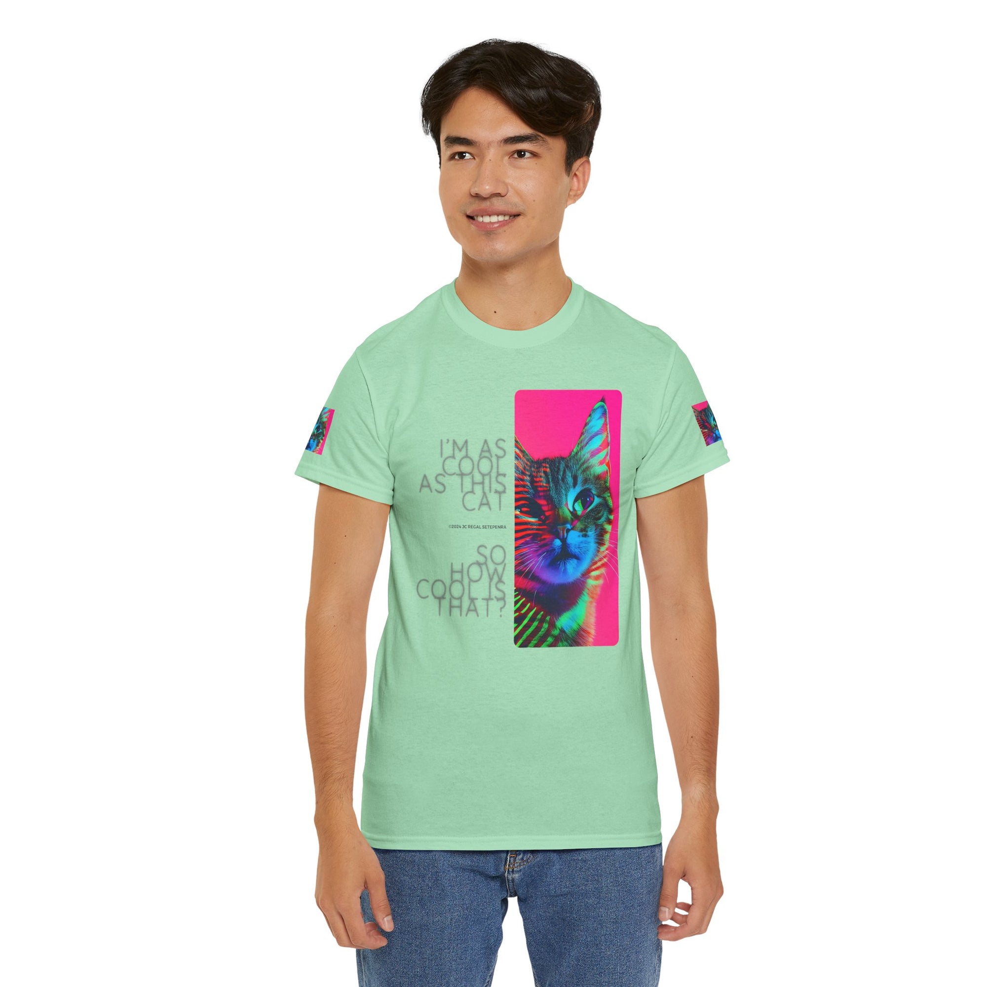 Cool Cat (Whiskers 2) Unisex Heavy Cotton Tee