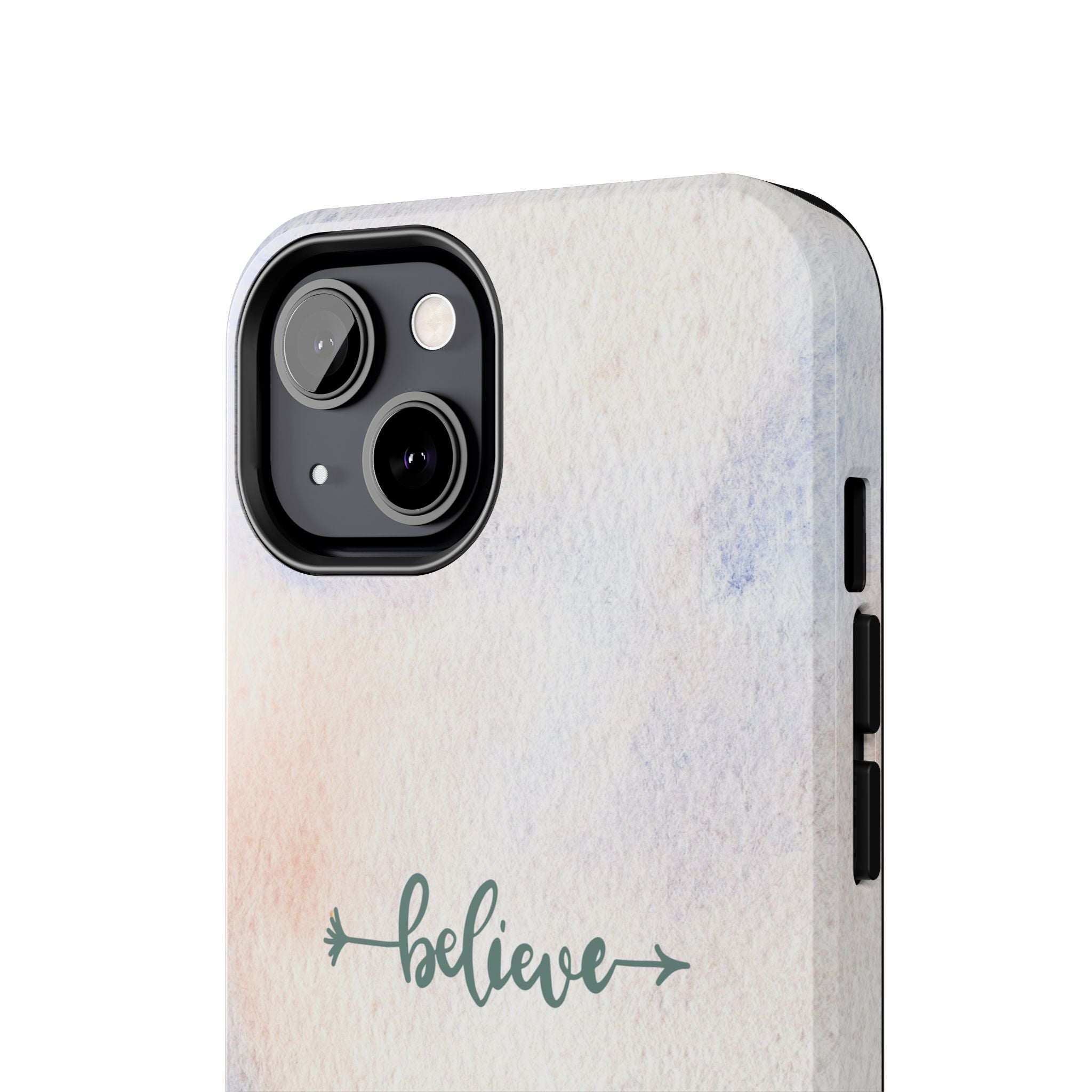 Believe Tough Phone Case (For iPhone, Galaxy & More) - Watercolor Flower