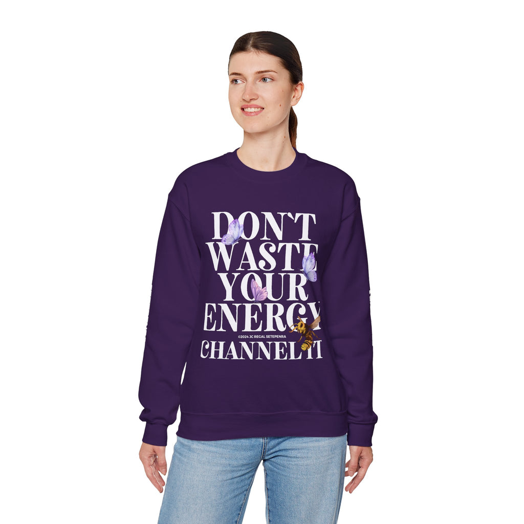 Channel It Unisex Heavy Blend™ Crewneck Sweatshirt (White Print)