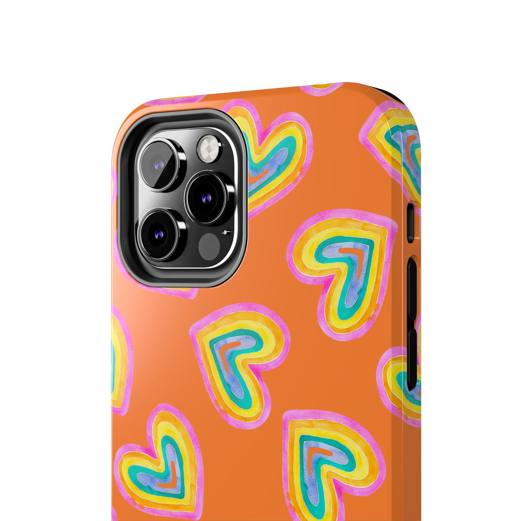 Rainbow Heart Tough Phone Case (For iPhone, Galaxy & More) - Crusta
