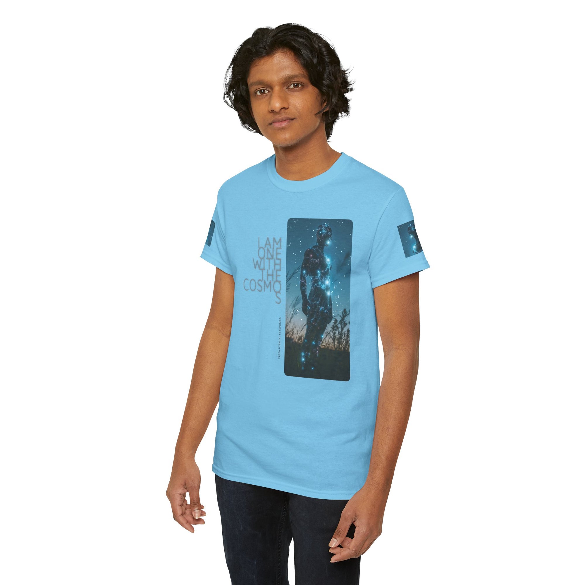One With The Cosmos Unisex Heavy Cotton Tee