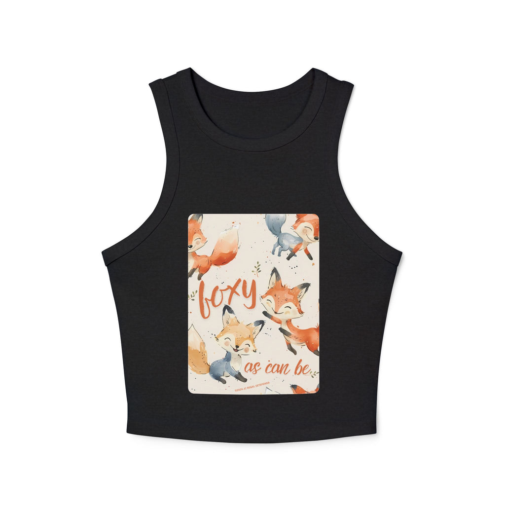Foxy As Can Be Women's Micro Rib Racer Tank Top SETEPENRA Tank Top.