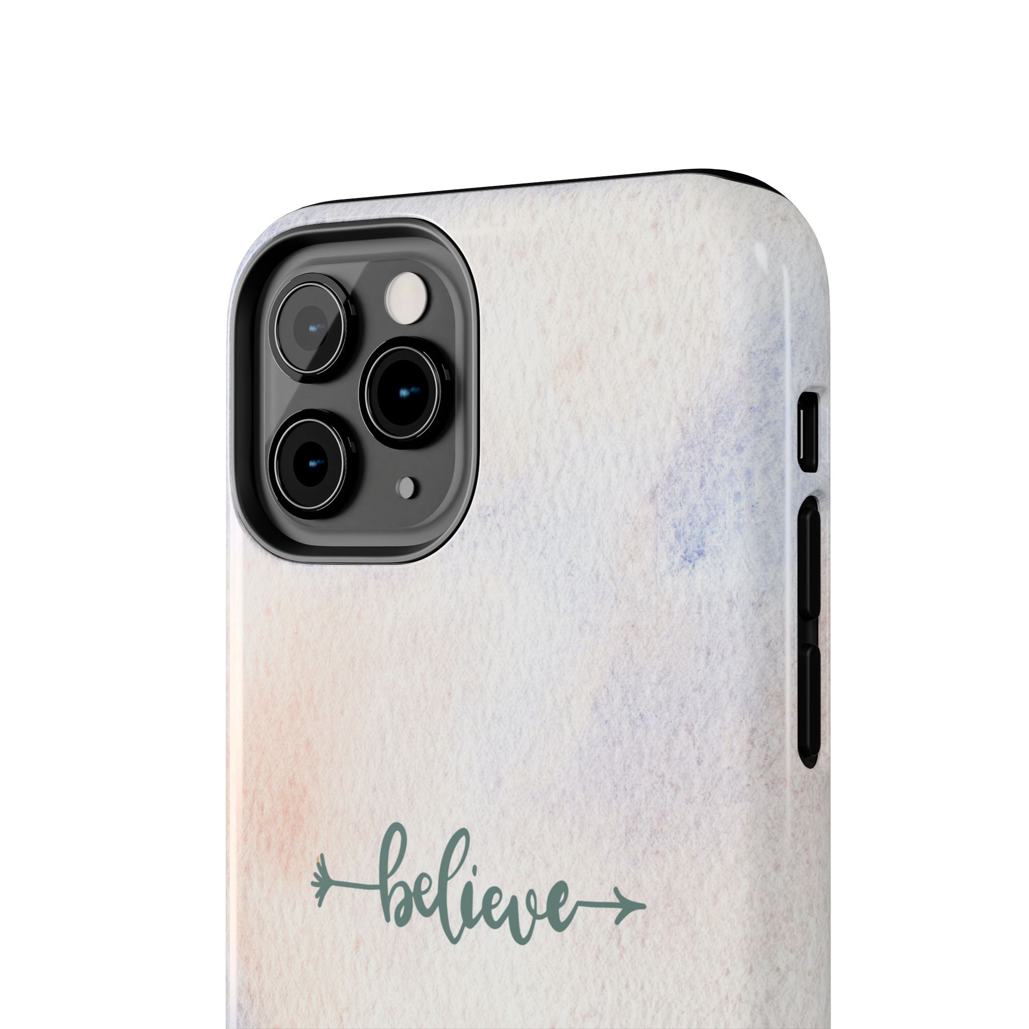 Believe Tough Phone Case (For iPhone, Galaxy & More) - Watercolor Flower