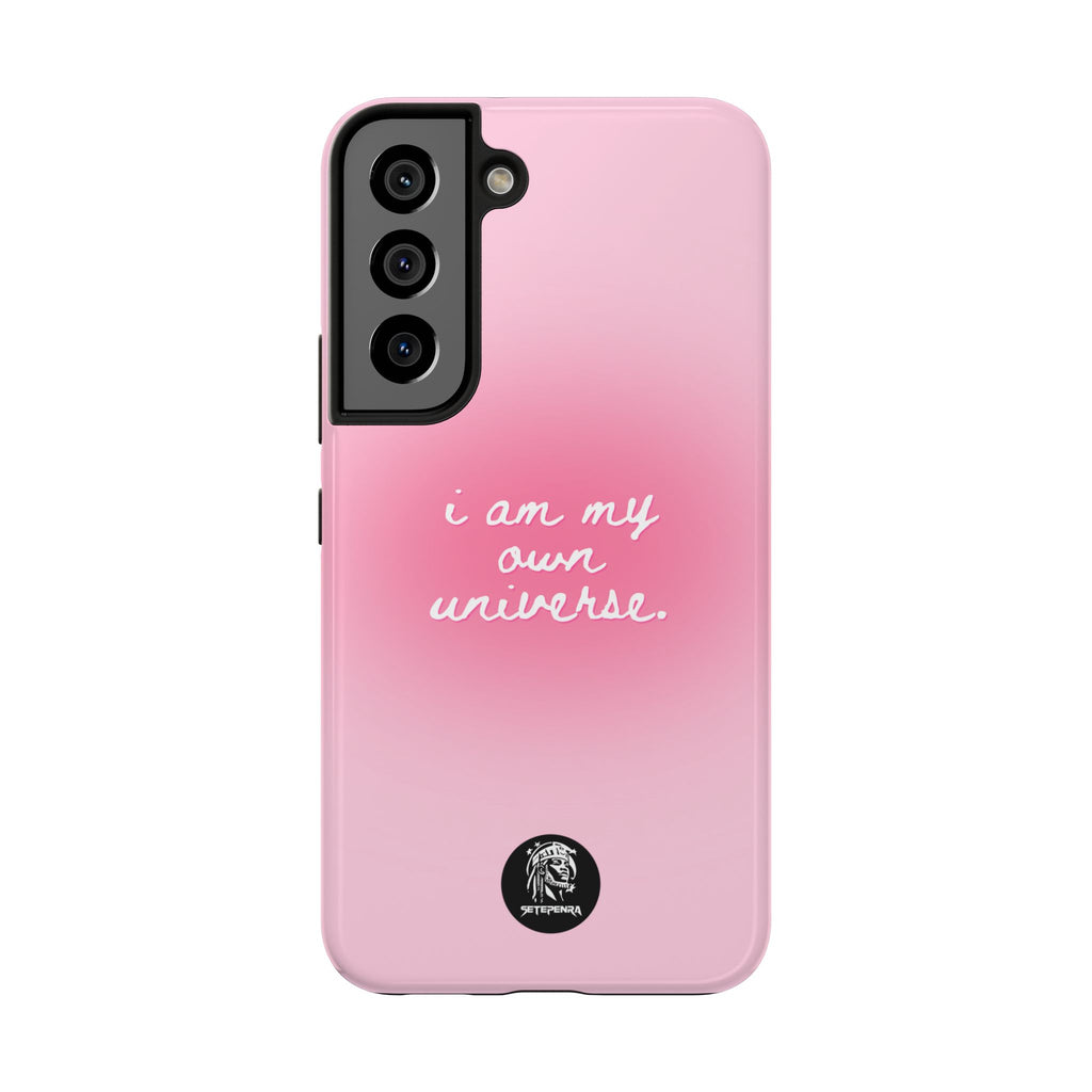 I Am My Own Universe Tough Phone Case (For iPhone, Galaxy & More) - Light Pink