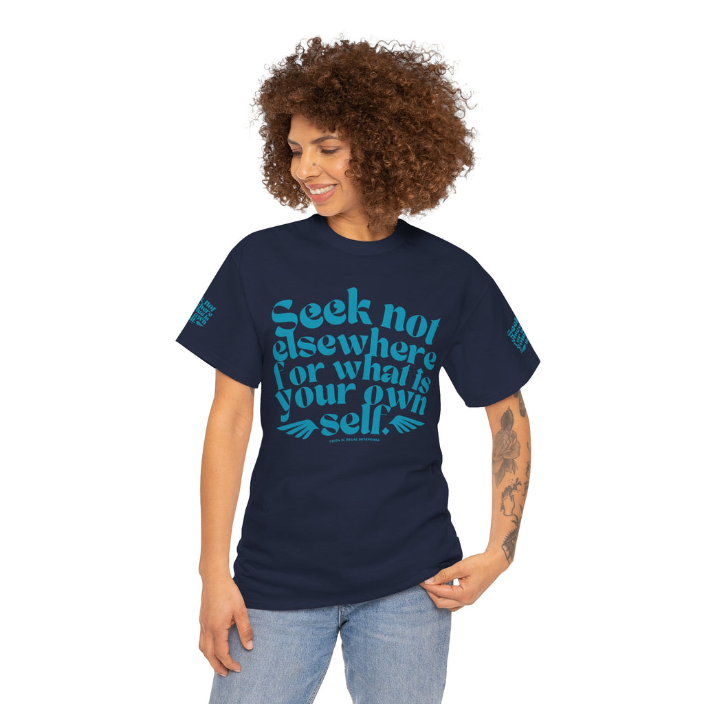 Seek Not Elsewhere (Aqua Edition) Unisex Heavy Cotton Tee