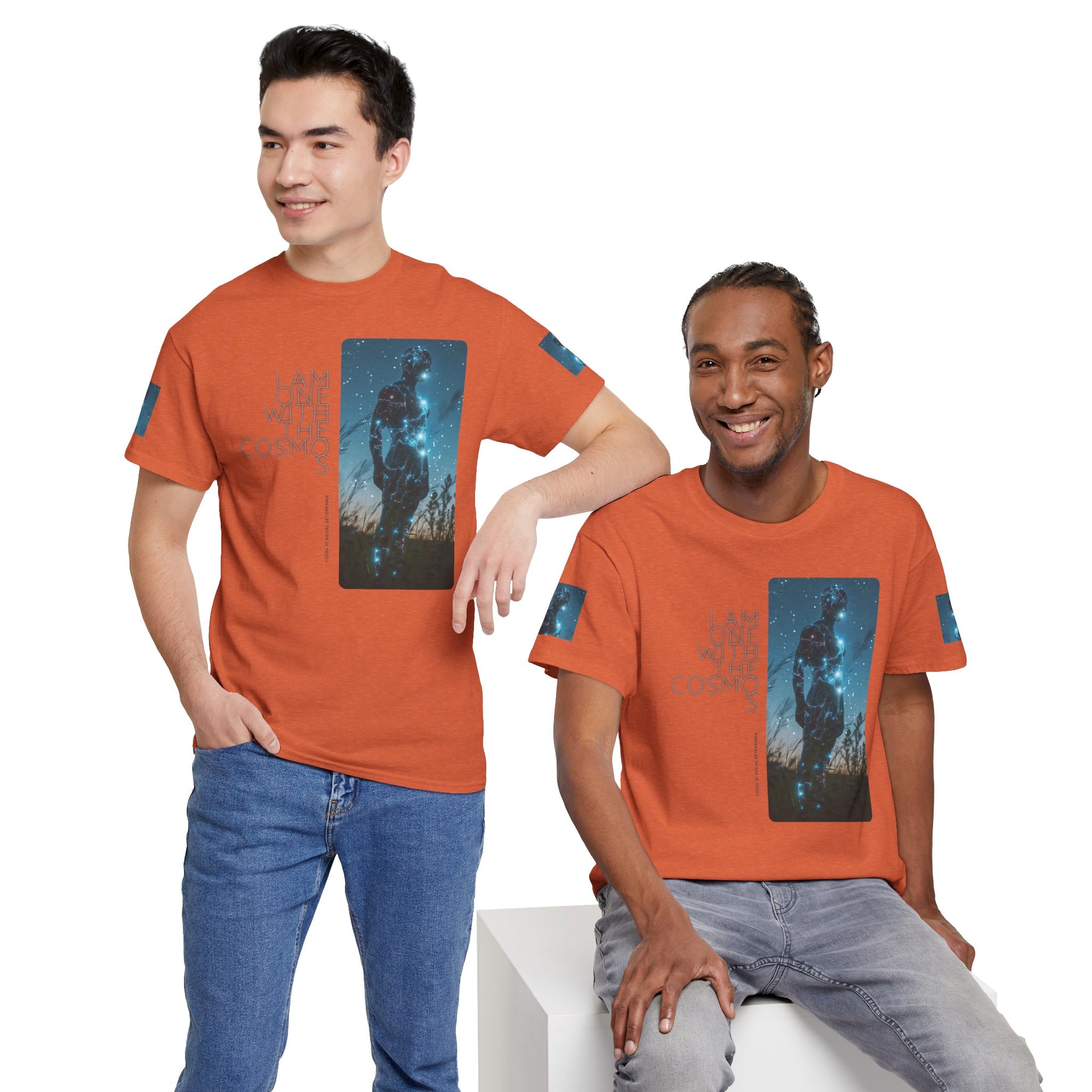 One With The Cosmos Unisex Heavy Cotton Tee