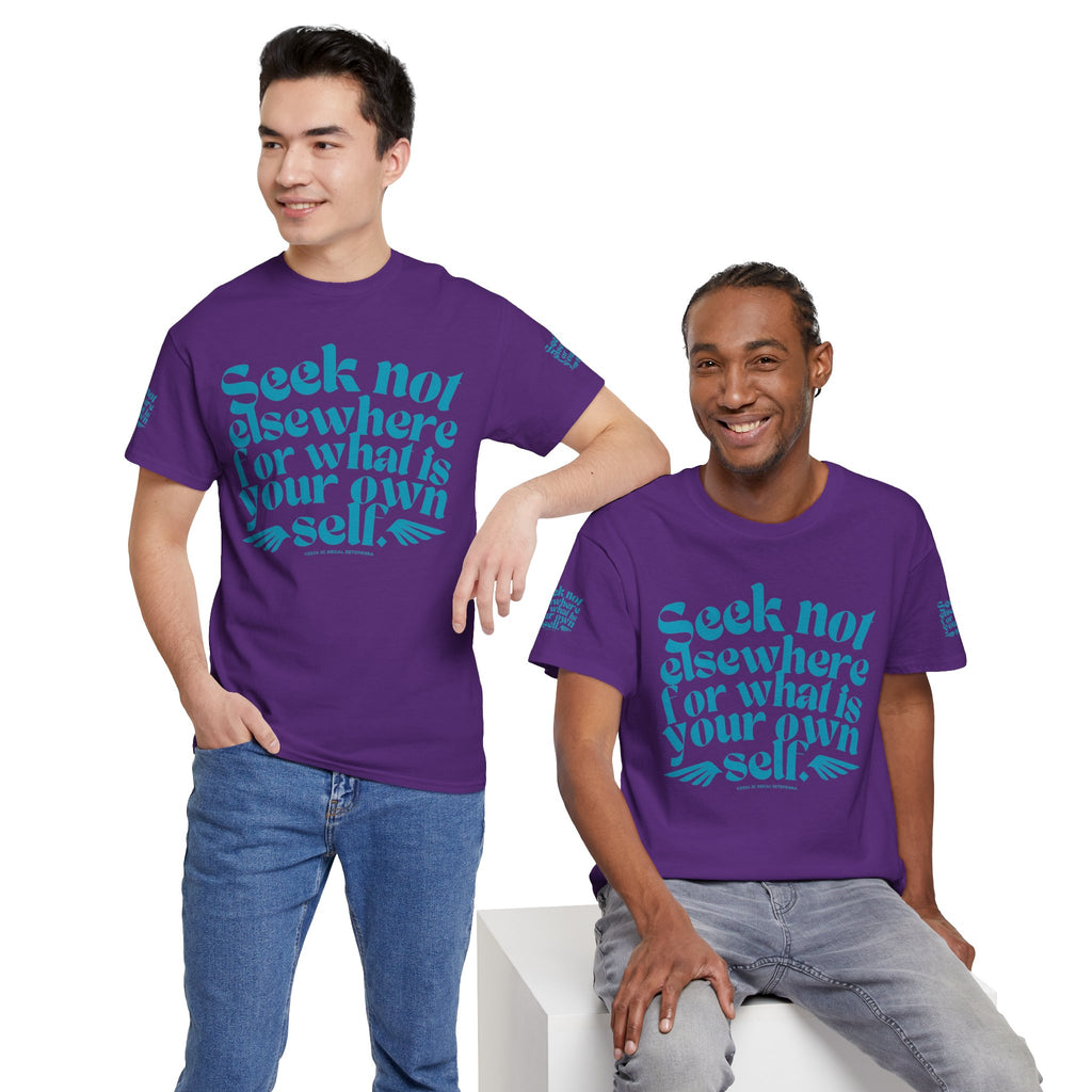 Seek Not Elsewhere (Aqua Edition) Unisex Heavy Cotton Tee