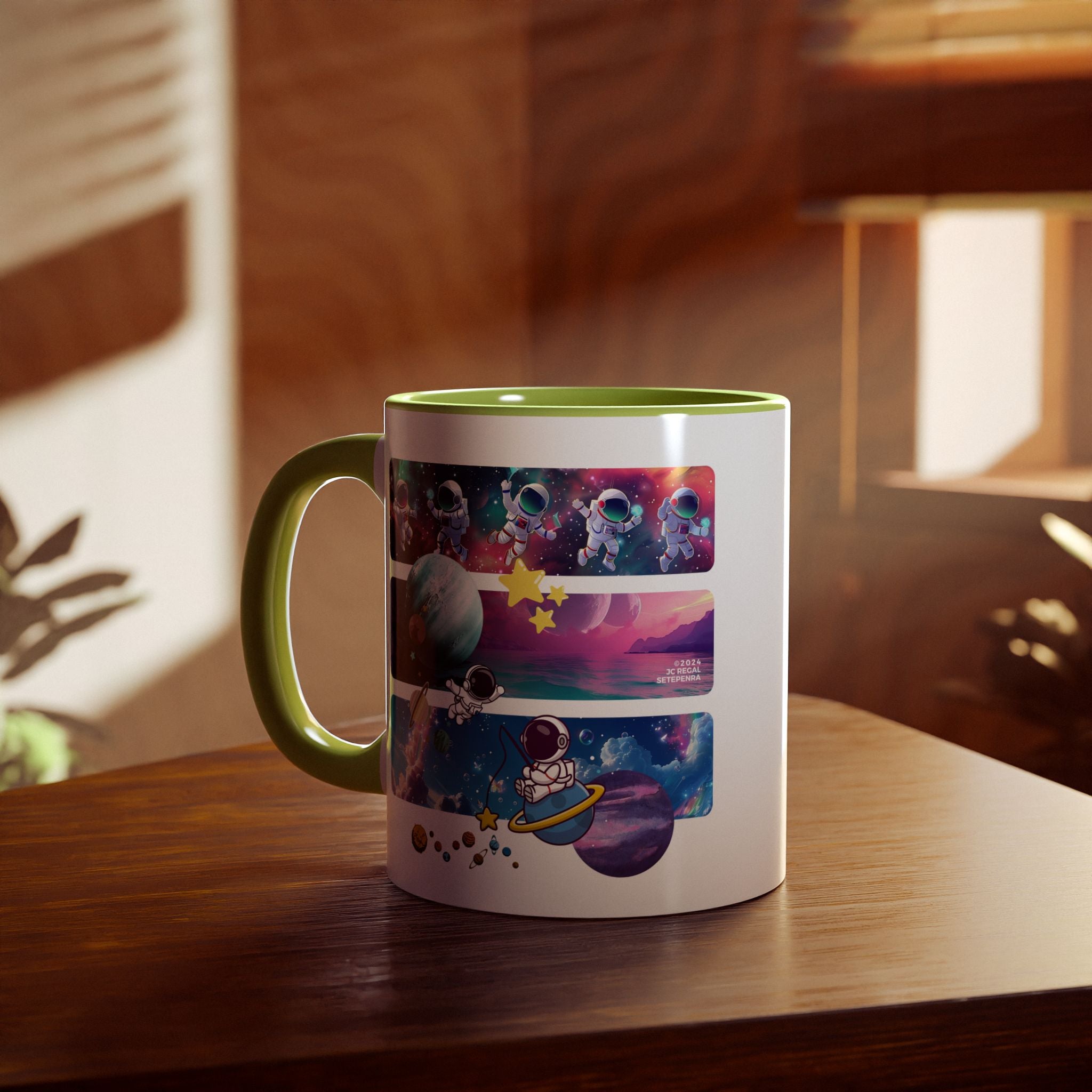Astro Cosmo Accent Mug, 11oz (Various Colors)