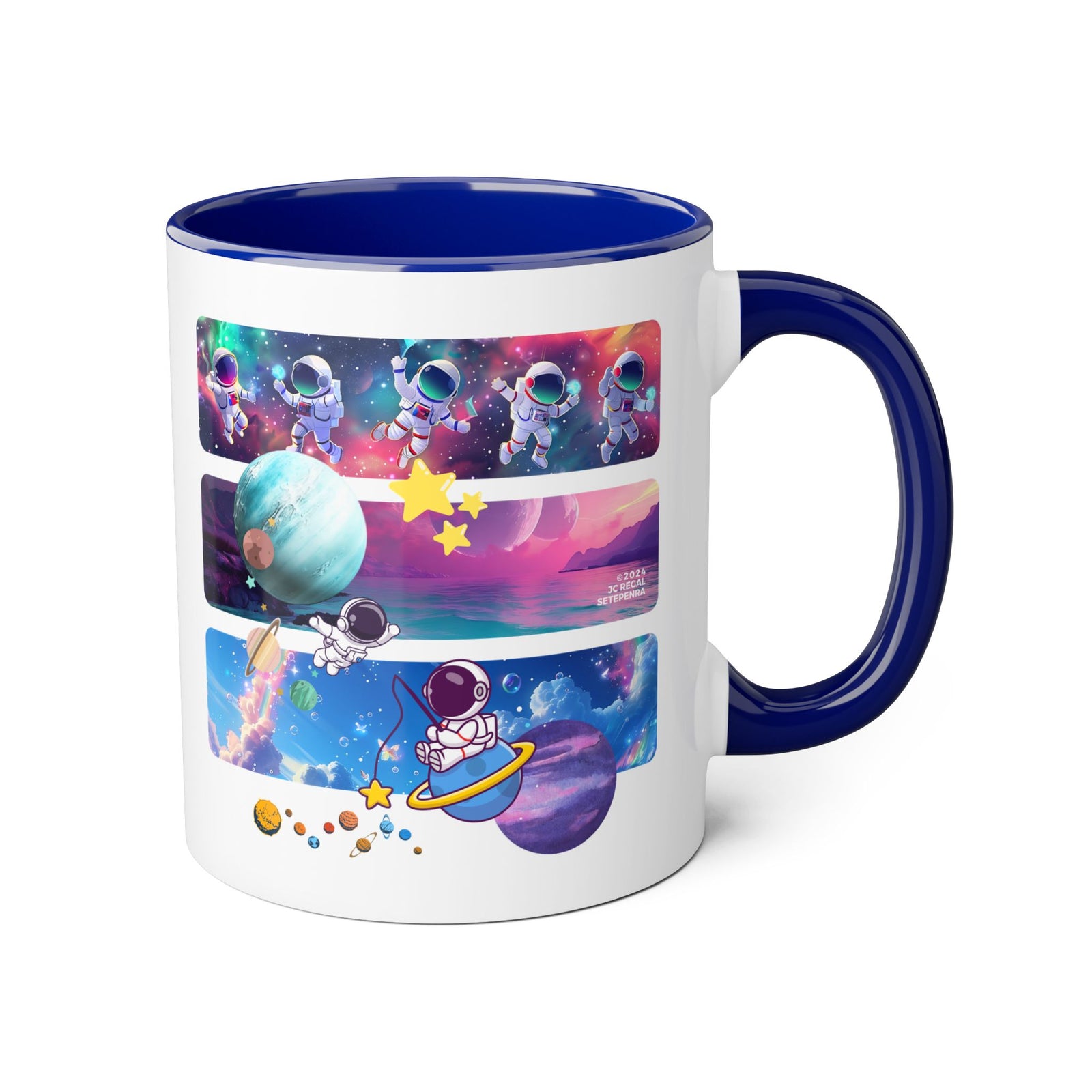 Astro Cosmo Accent Mug, 11oz (Various Colors)