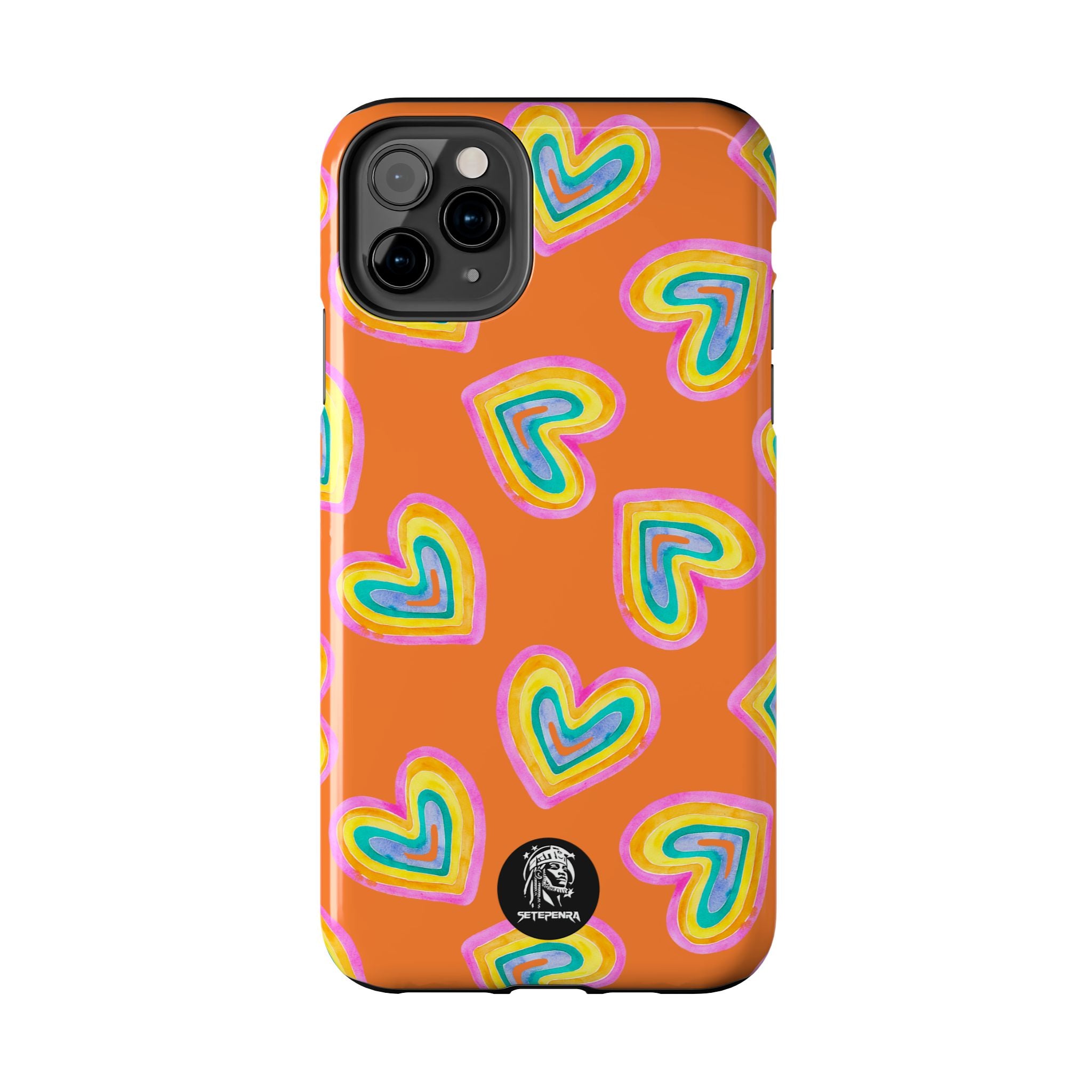 Rainbow Heart Tough Phone Case (For iPhone, Galaxy & More) - Crusta