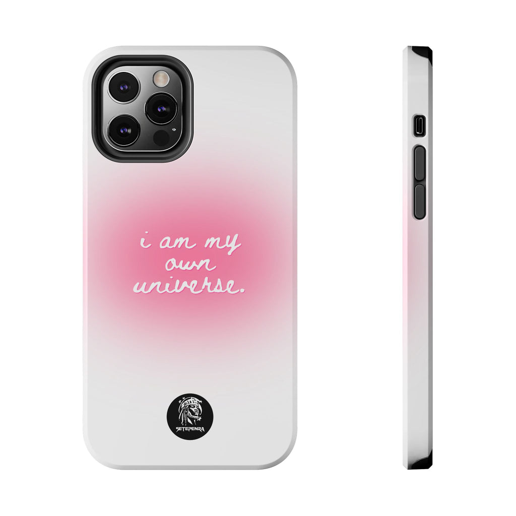 I Am My Own Universe Tough Phone Case (For iPhone, Galaxy & More) - White SETEPENRA Phone Case.
