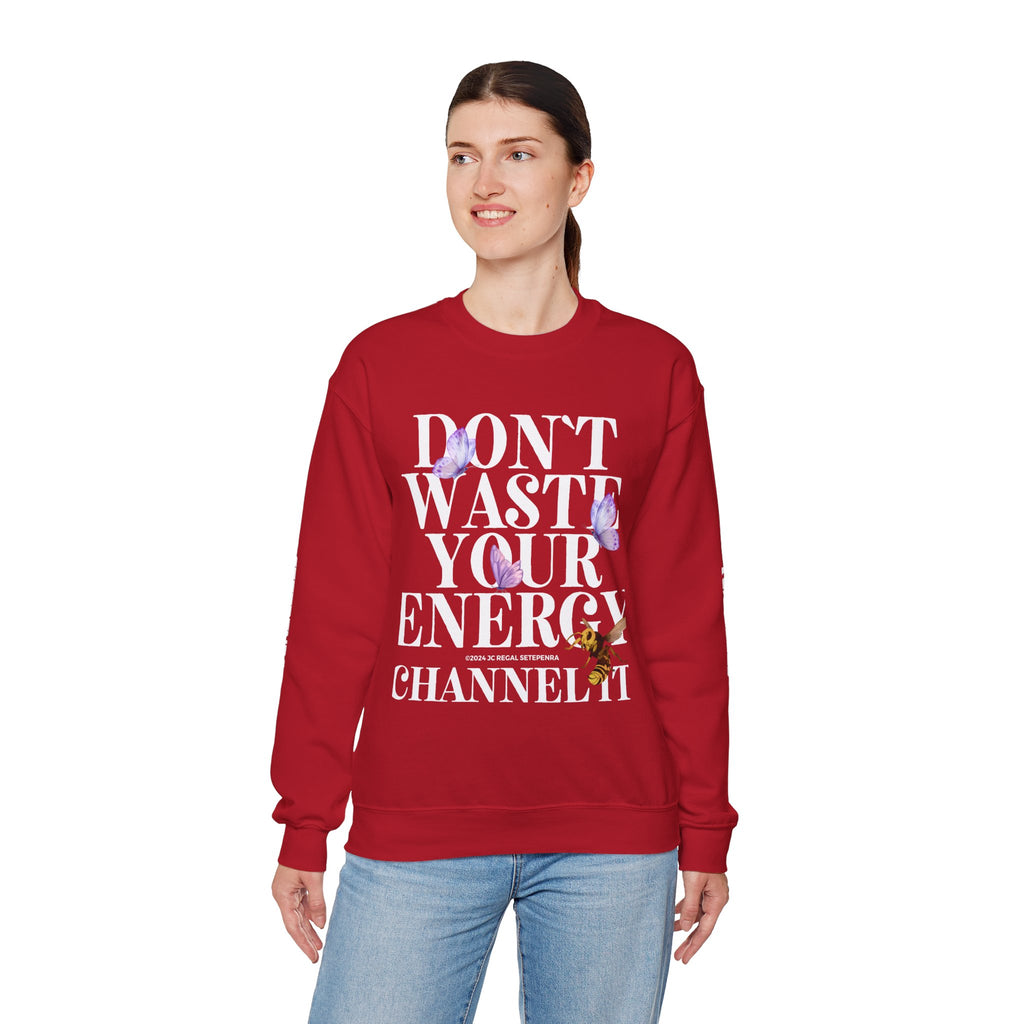 Channel It Unisex Heavy Blend™ Crewneck Sweatshirt (White Print)