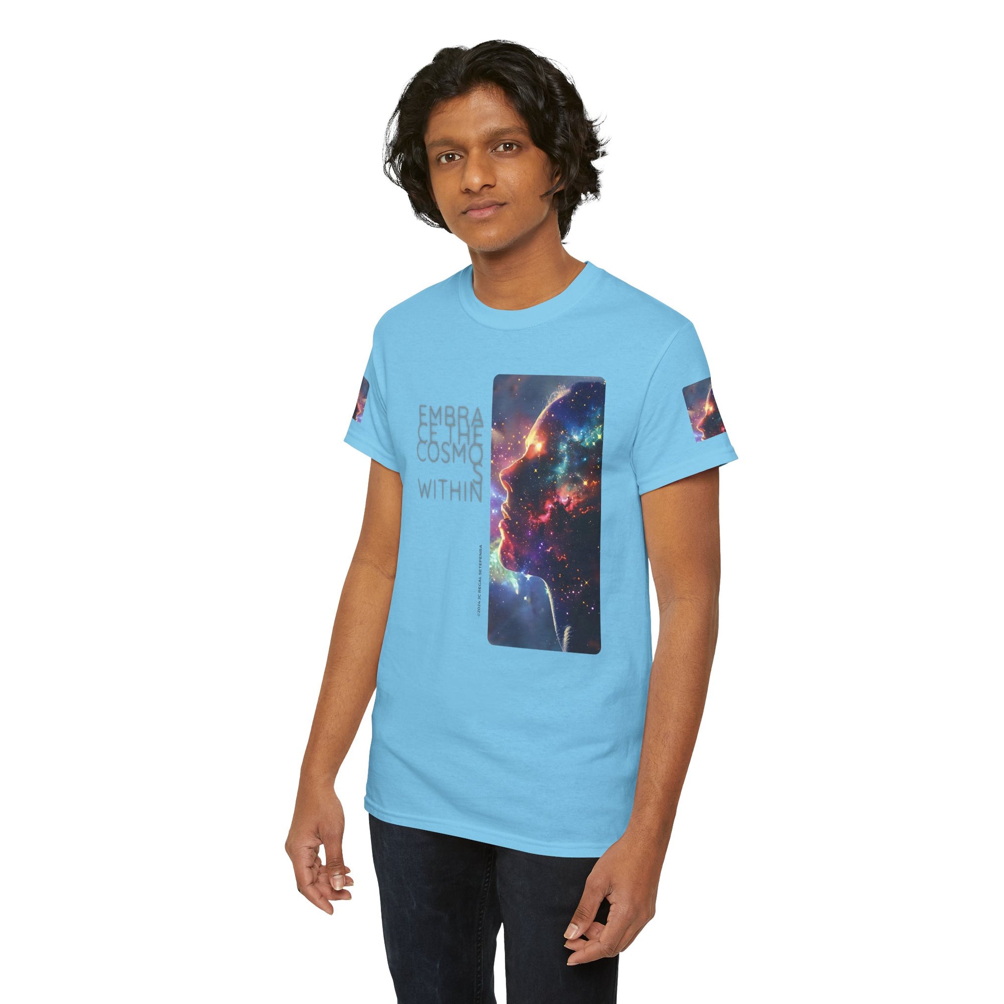 Embrace The Cosmos Within Unisex Heavy Cotton Tee