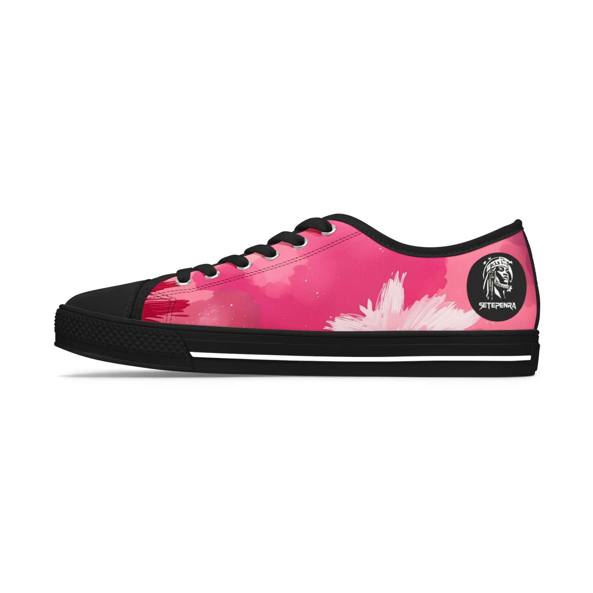 Pinking Bloom Women's Low Top Sneakers SETEPENRA Shoes.