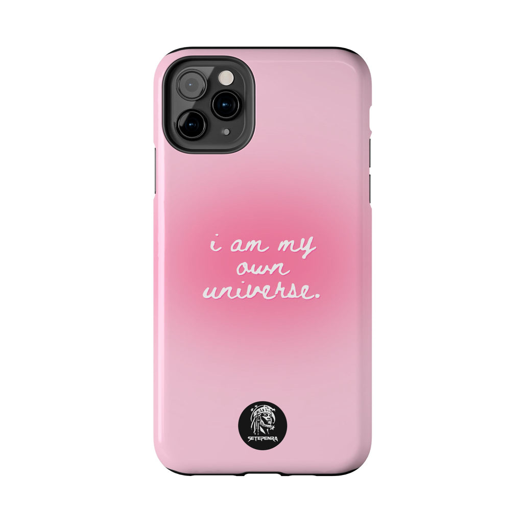 I Am My Own Universe Tough Phone Case (For iPhone, Galaxy & More) - Light Pink