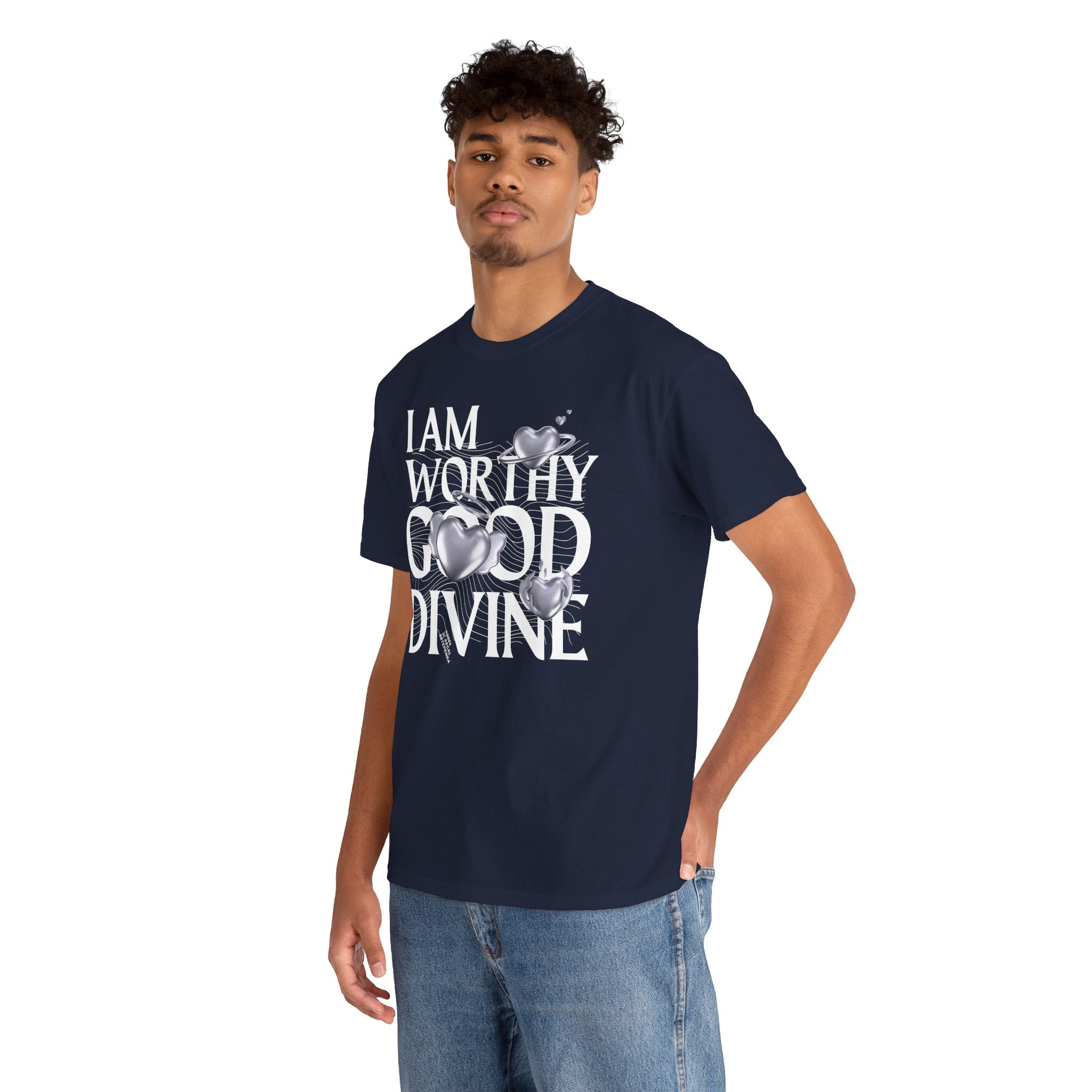 I AM WORTHY GOOD DIVINE Unisex Heavy Cotton Tee