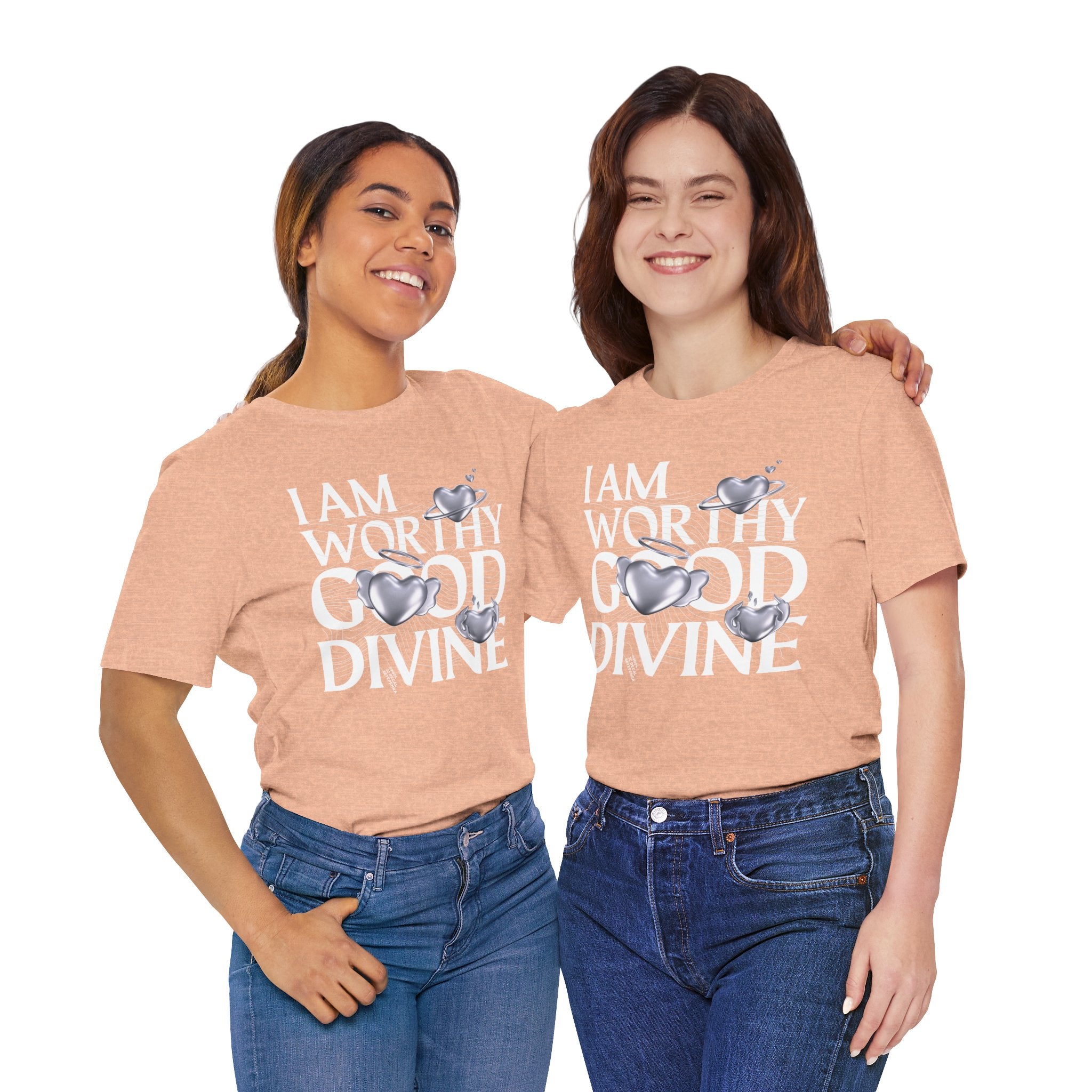 I AM WORTHY GOOD DIVINE Unisex Jersey Short Sleeve Tee