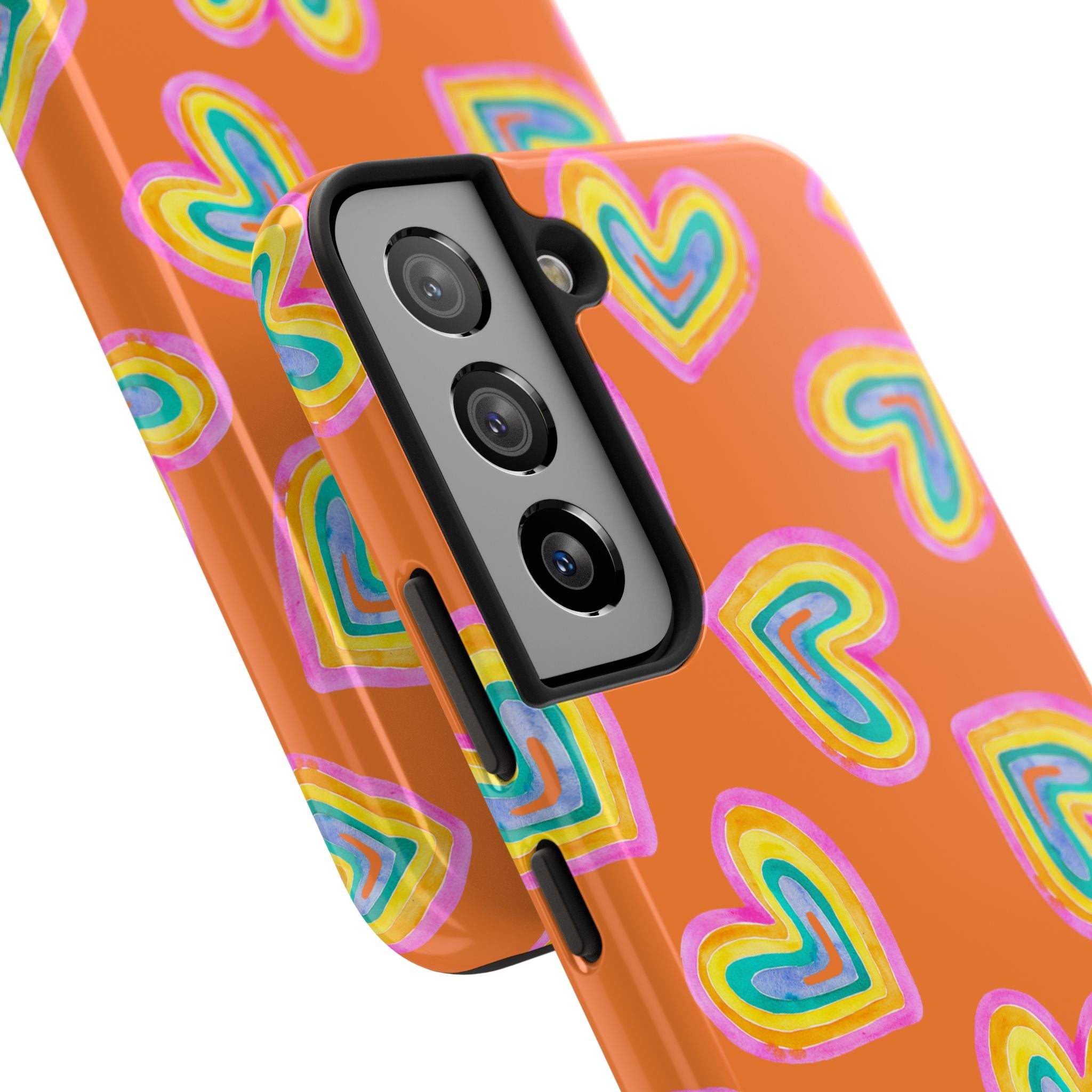 Rainbow Heart Tough Phone Case (For iPhone, Galaxy & More) - Crusta