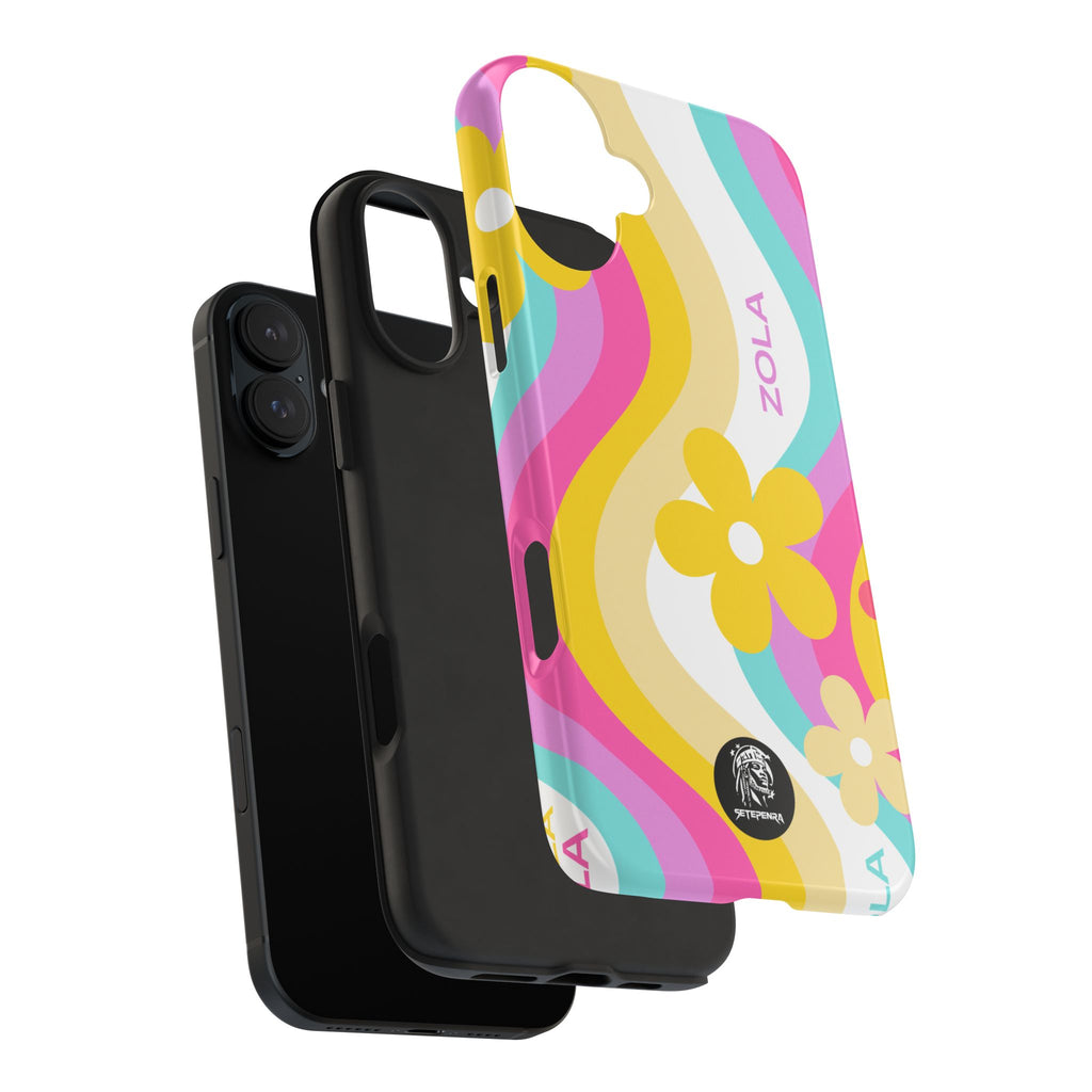 Zola Tough Phone Case (For iPhone, Galaxy & More) - White Wave SETEPENRA Phone Case.