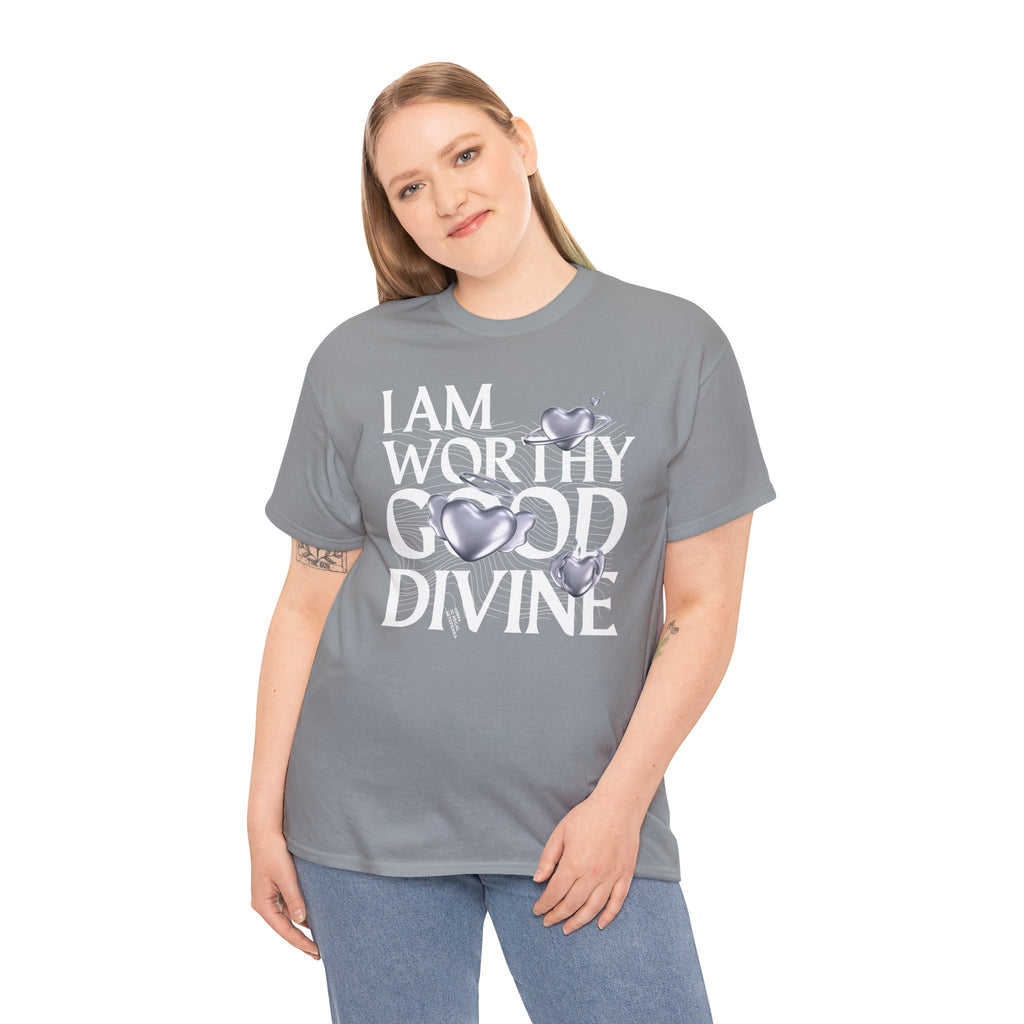 I AM WORTHY GOOD DIVINE Unisex Heavy Cotton Tee