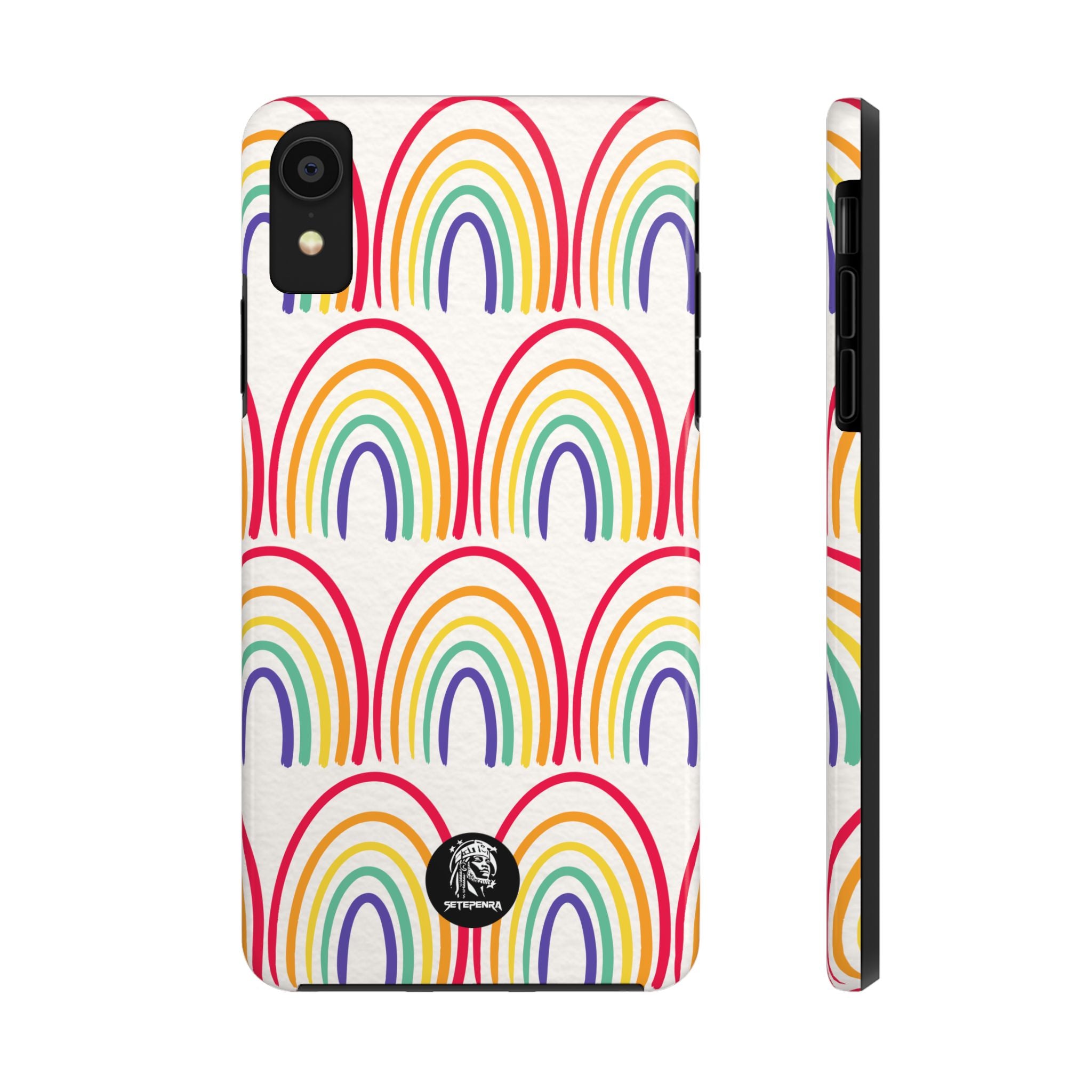 Retro Rainbow Tough Phone Case (For iPhone, Galaxy & More) SETEPENRA Phone Case.
