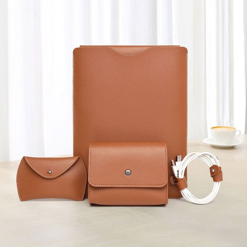 SETEPENRA 4pc Lock Edge Notebook Leather Liner Bag Set SETEPENRA .