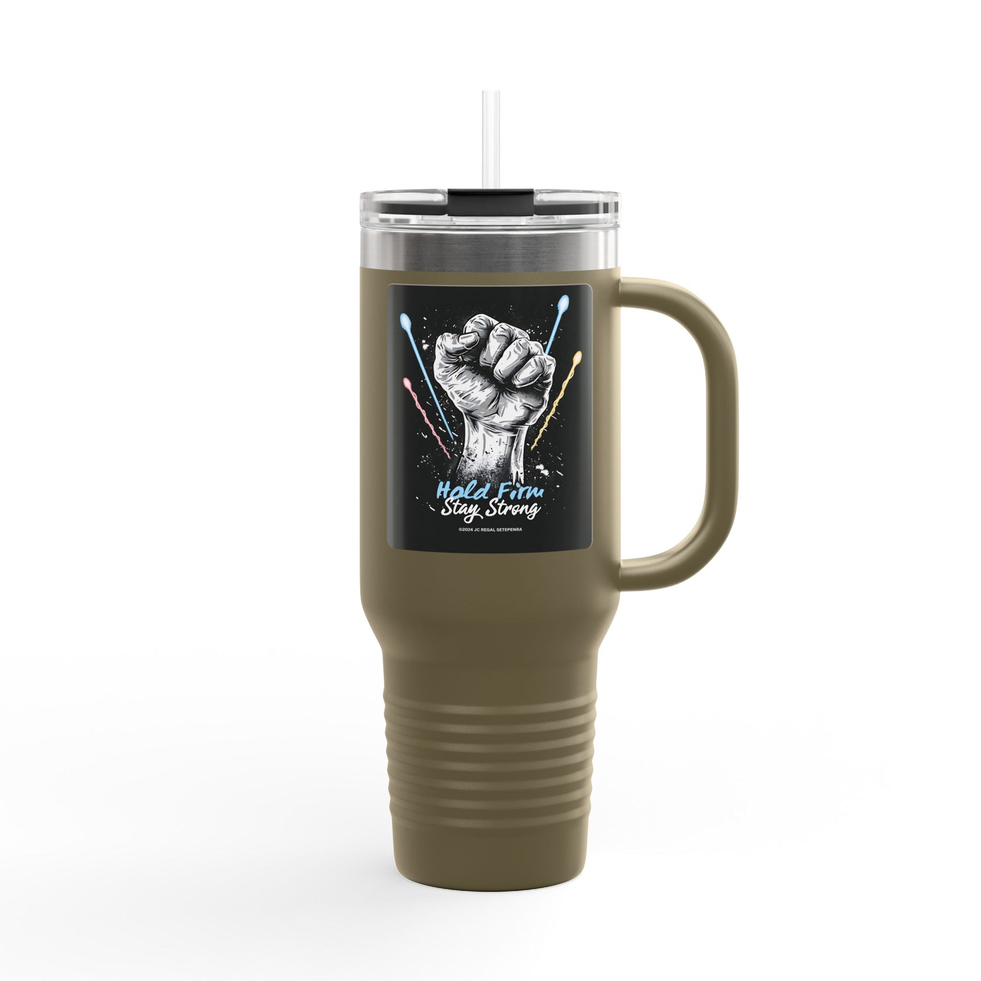 Hold Firm Stay Strong Insulated Travel Mug, 40oz