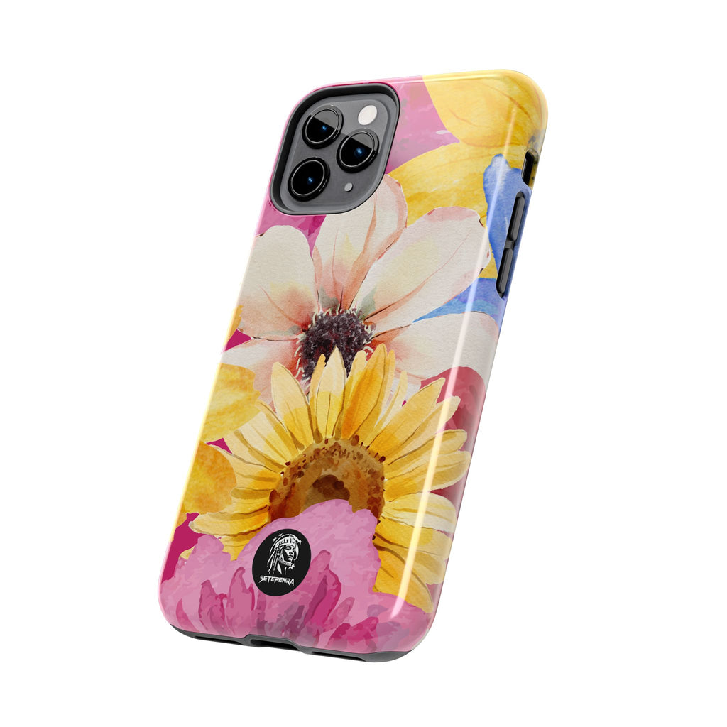 Watercolor Flowers Tough Phone Case (For iPhone, Galaxy & More)
