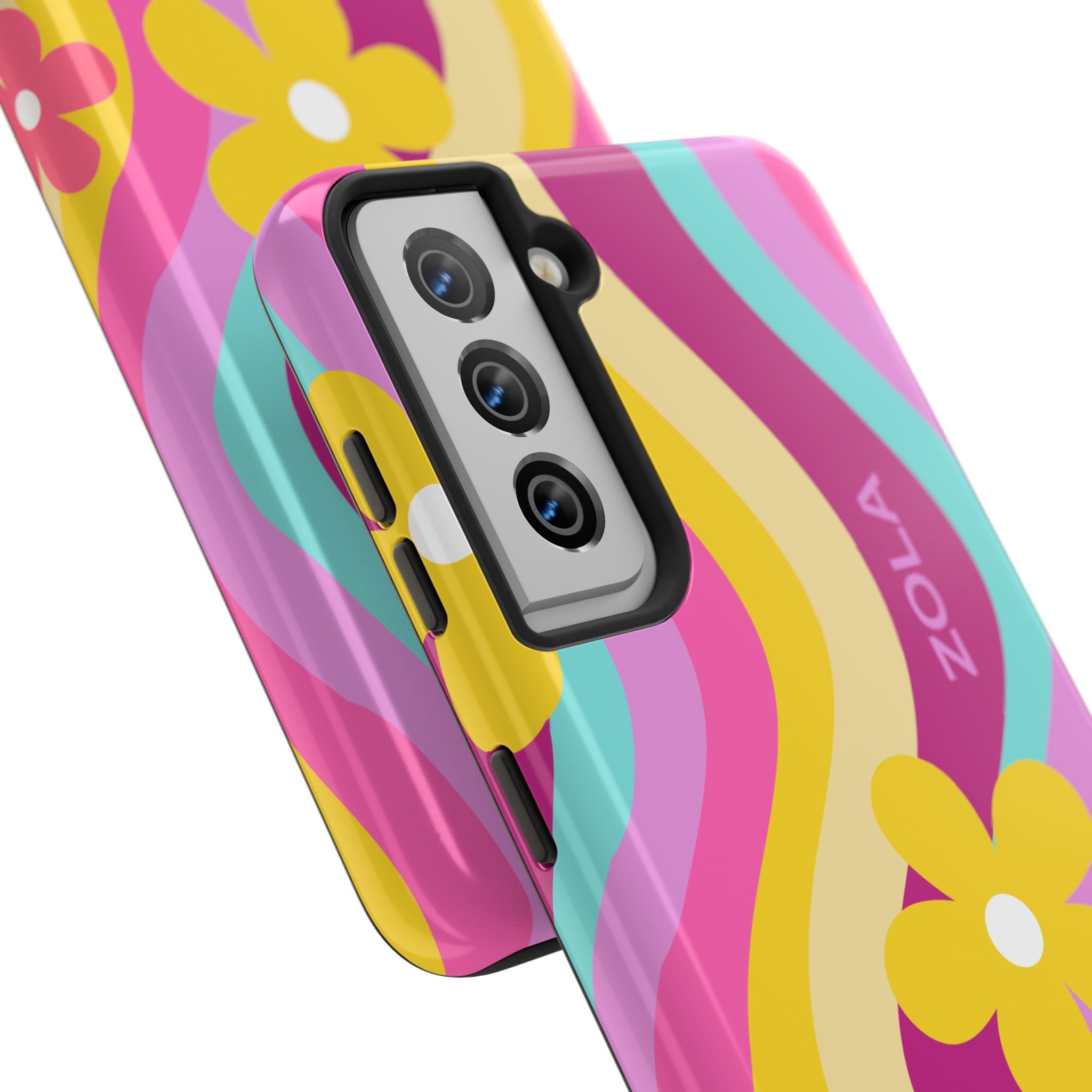 Zola Tough Phone Case (For iPhone, Galaxy & More) - Pink Wave