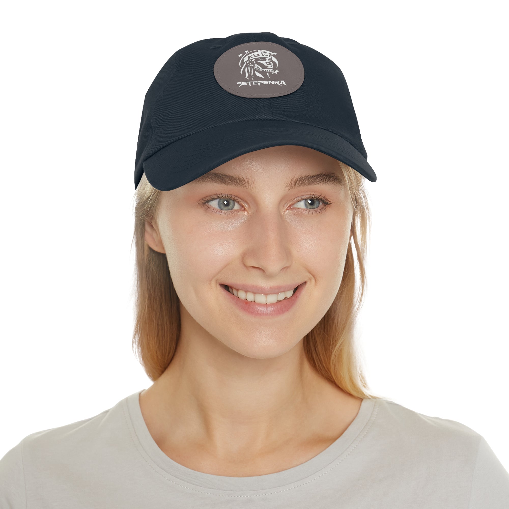 SETEPENRA Dad Hat with Leather Patch (Round)