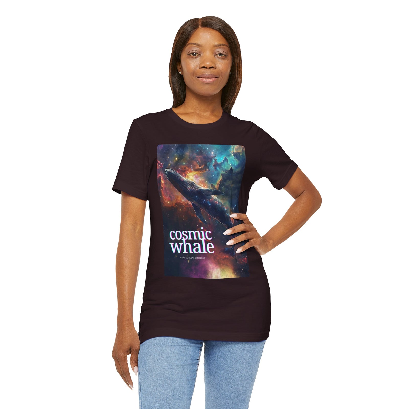 Cosmic Whale Unisex Jersey Short Sleeve Tee SETEPENRA T-Shirt.