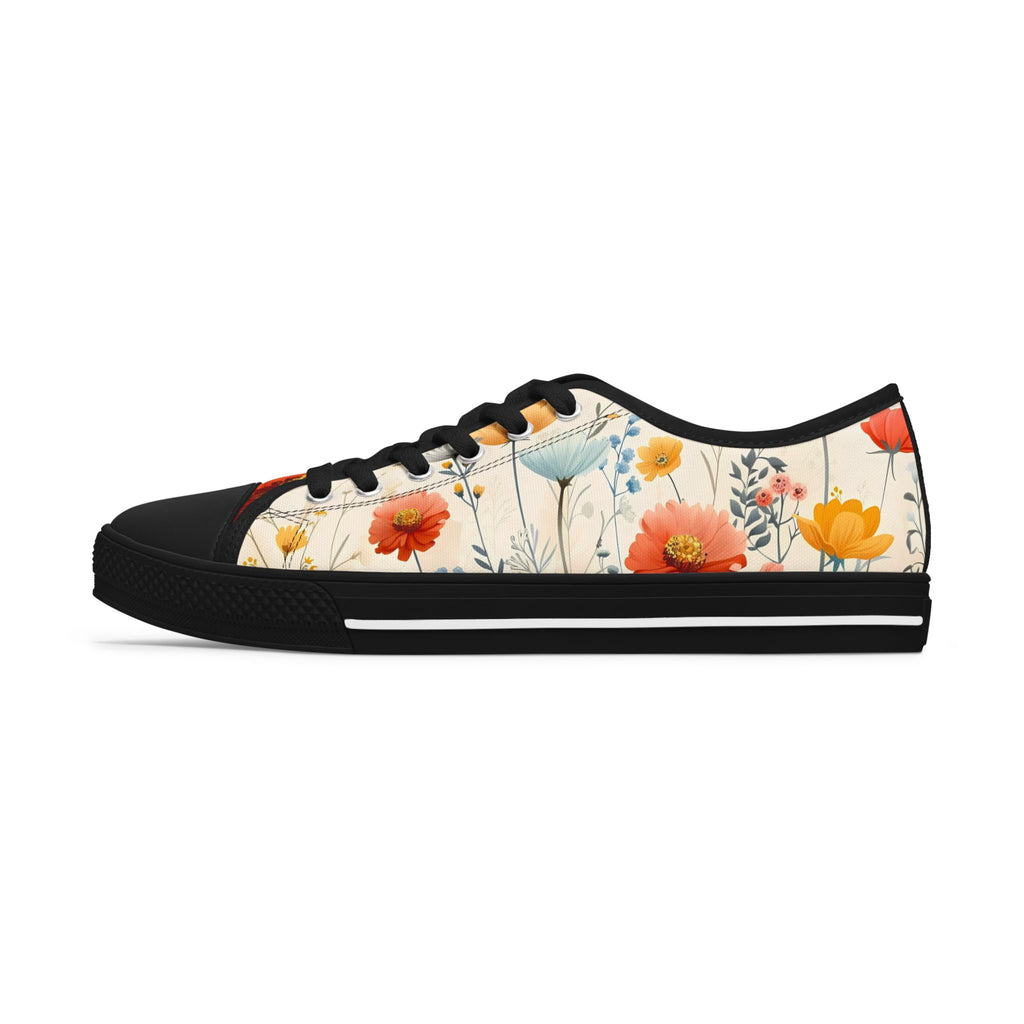 Flower Mist Women's Low Top Sneakers SETEPENRA Shoes.