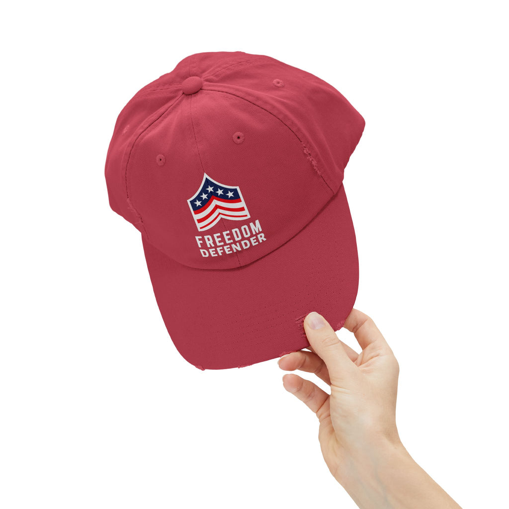 Freedom Defender Unisex Distressed Cap