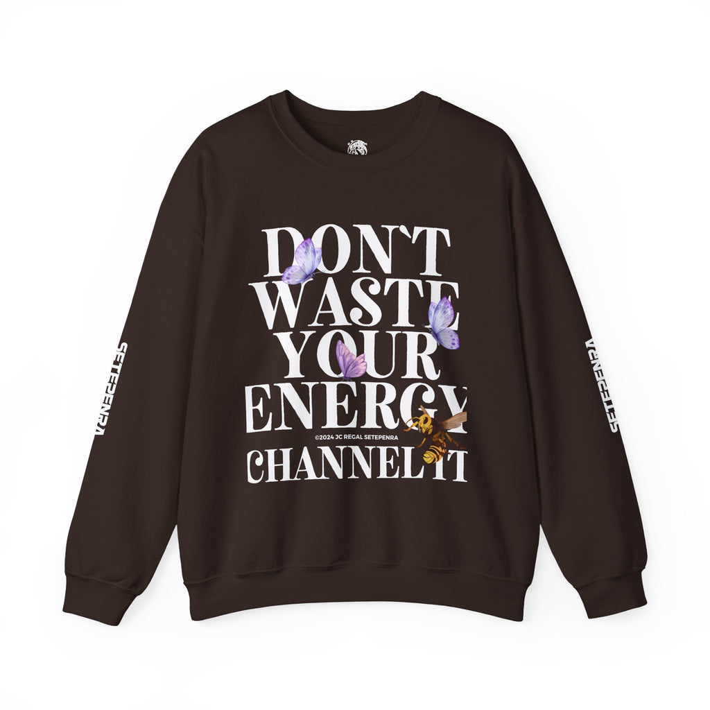 Channel It Unisex Heavy Blend™ Crewneck Sweatshirt (White Print) SETEPENRA Sweatshirt.