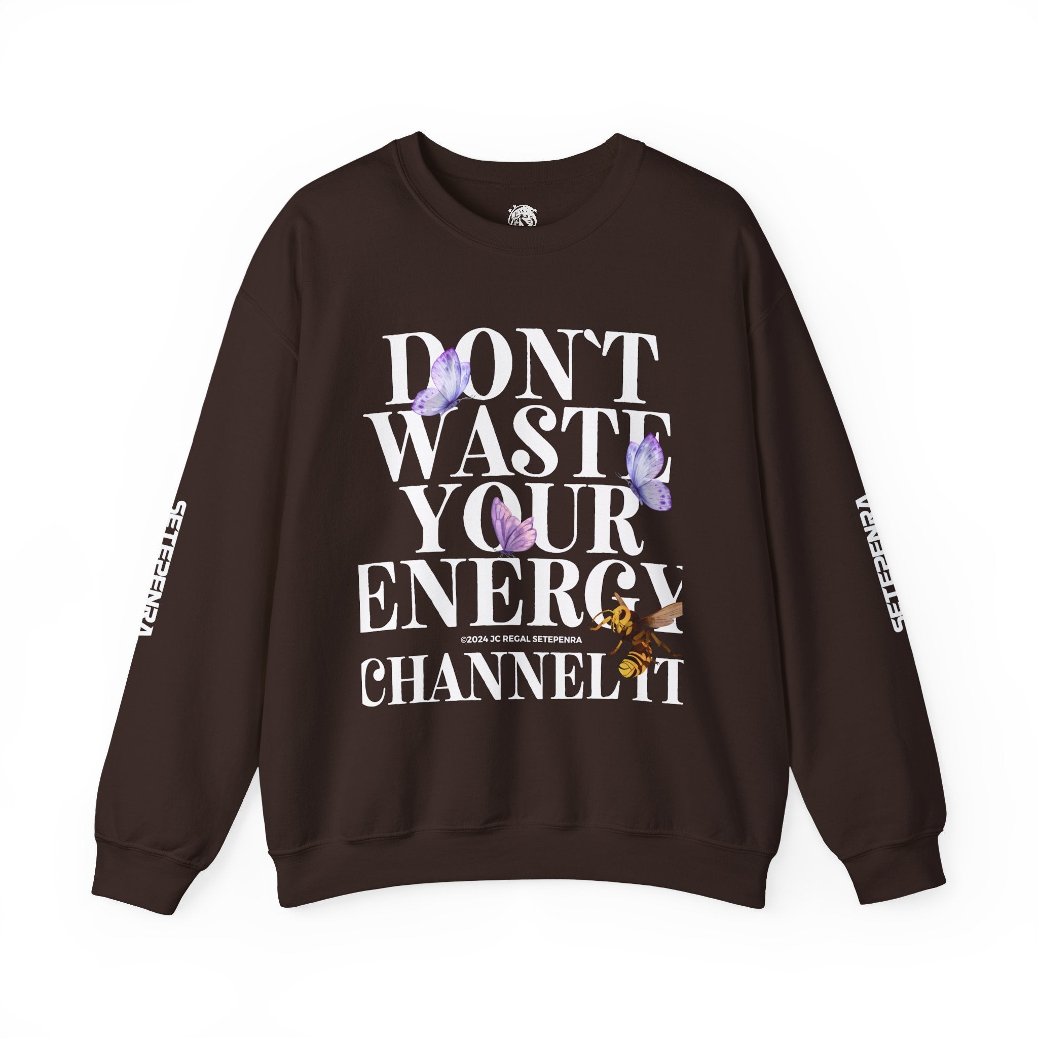 Channel It Unisex Heavy Blend™ Crewneck Sweatshirt (White Print) SETEPENRA Sweatshirt.