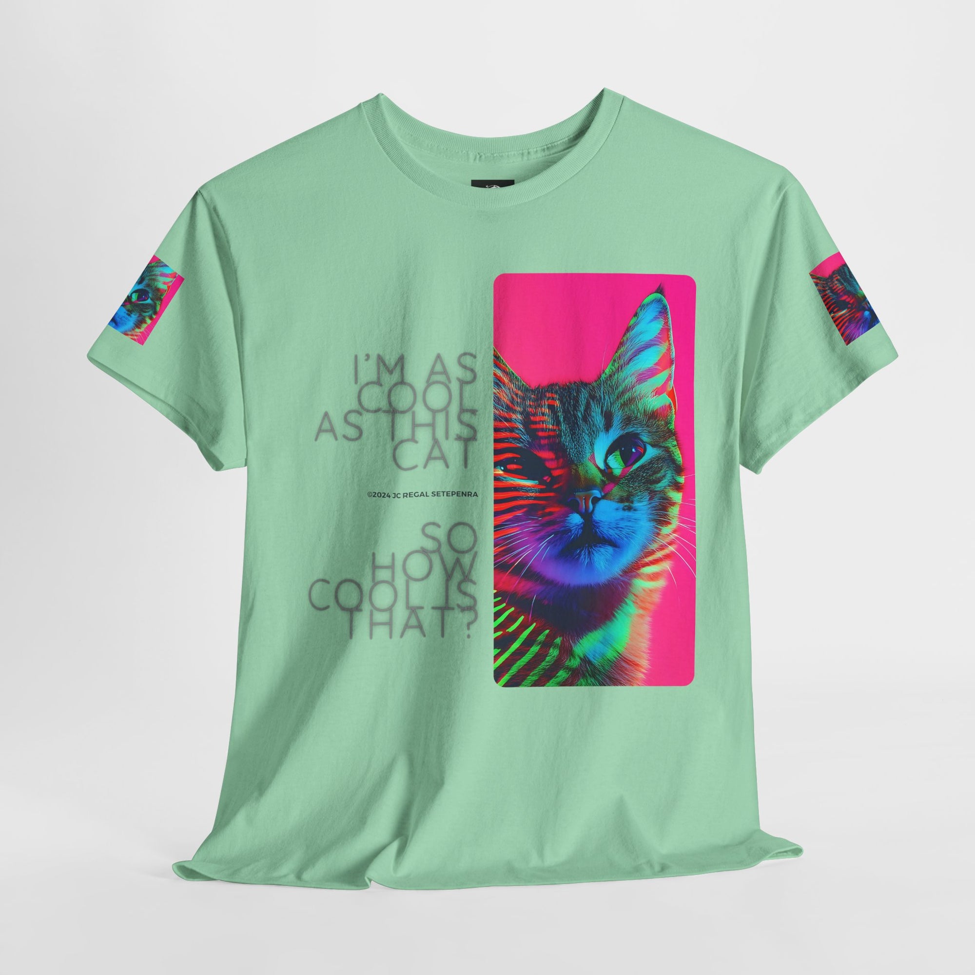 Cool Cat (Whiskers 2) Unisex Heavy Cotton Tee