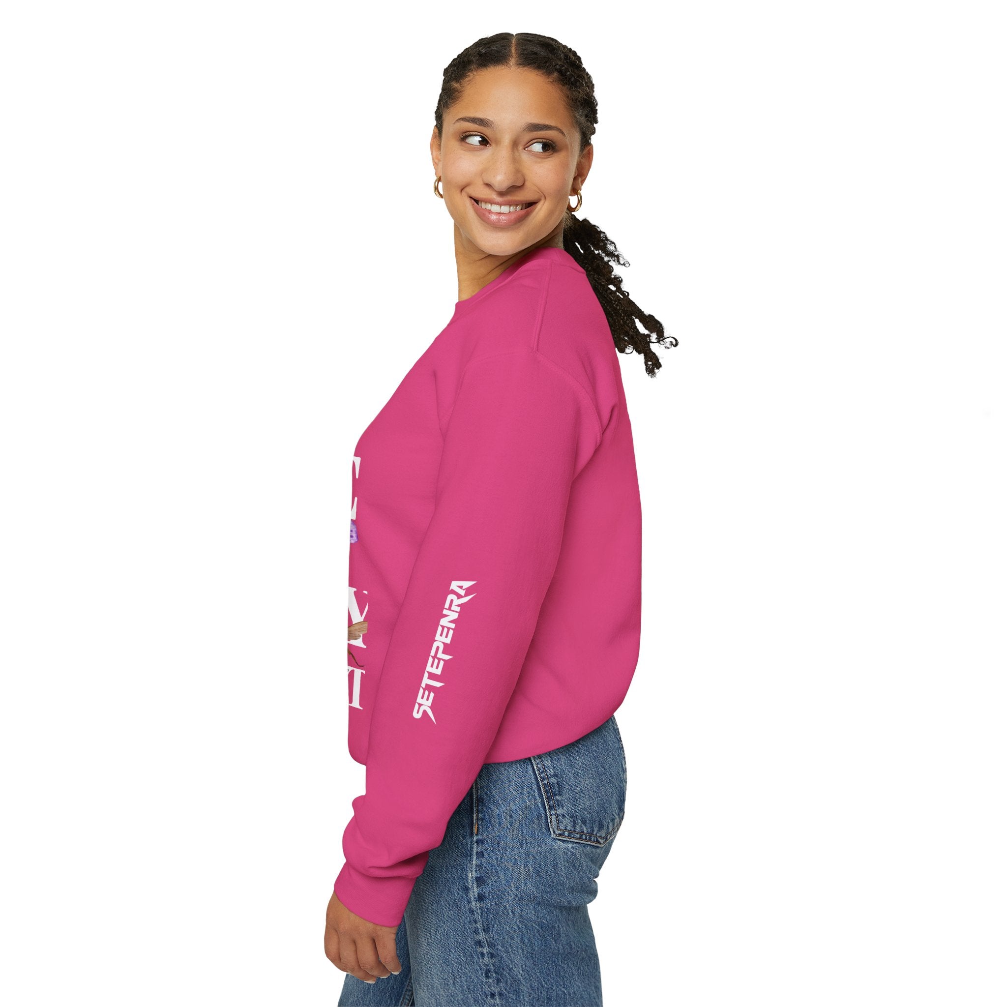 Channel It Unisex Heavy Blend™ Crewneck Sweatshirt (White Print)