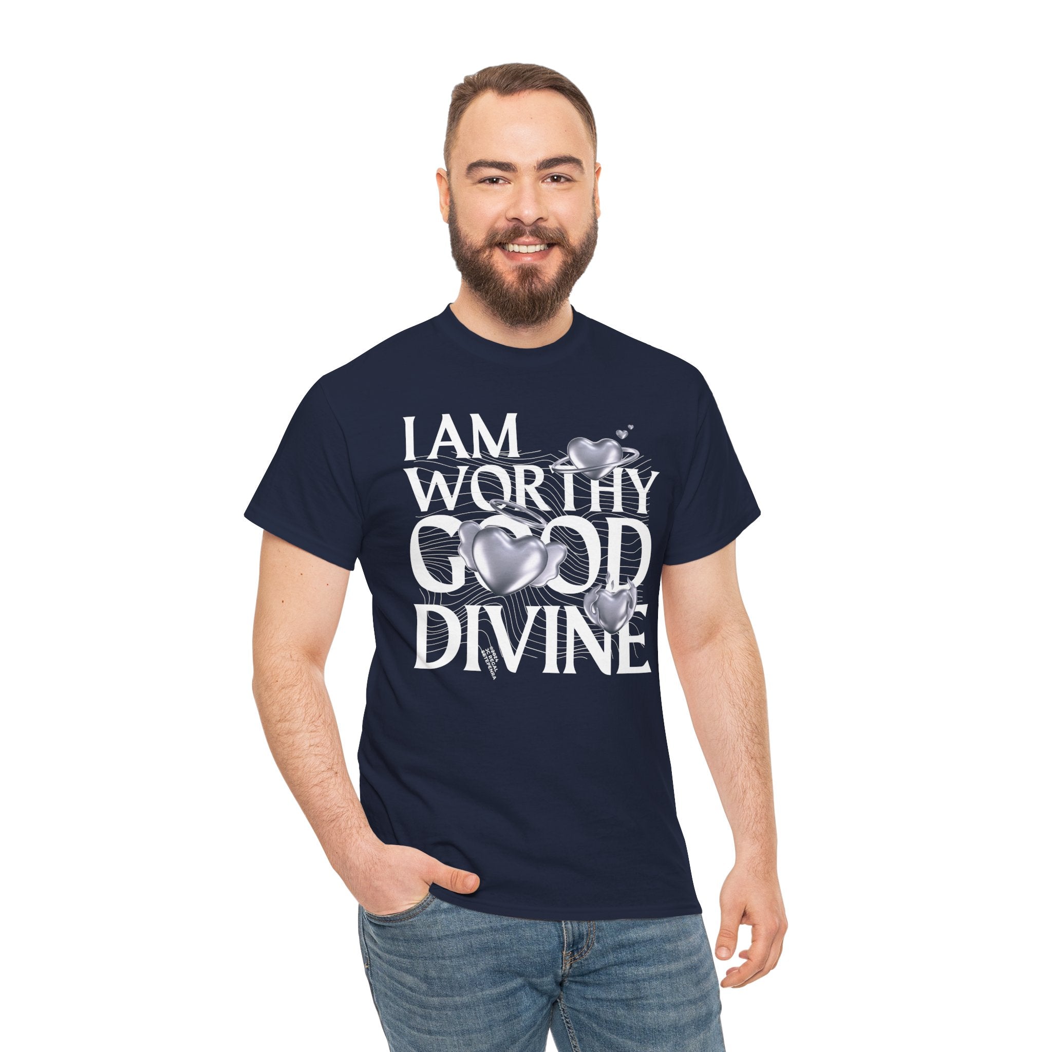 I AM WORTHY GOOD DIVINE Unisex Heavy Cotton Tee