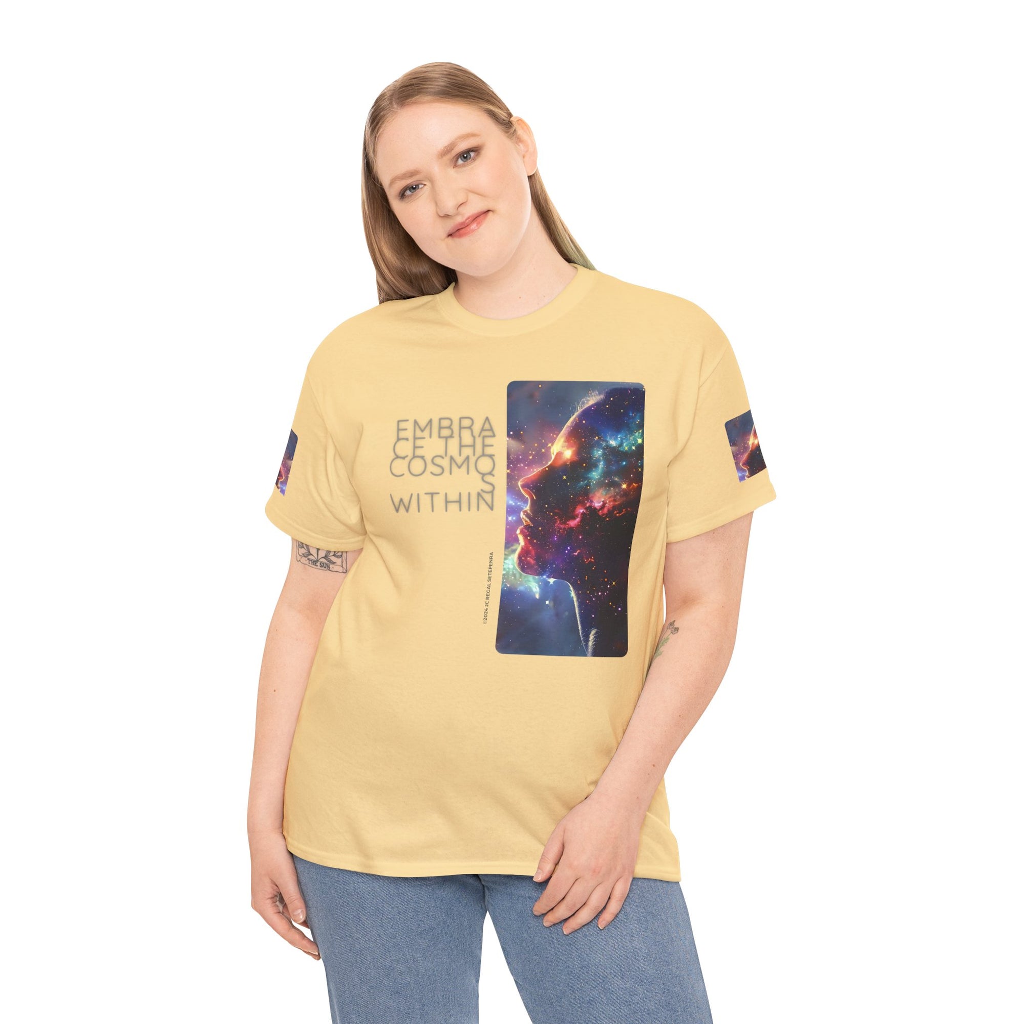 Embrace The Cosmos Within Unisex Heavy Cotton Tee