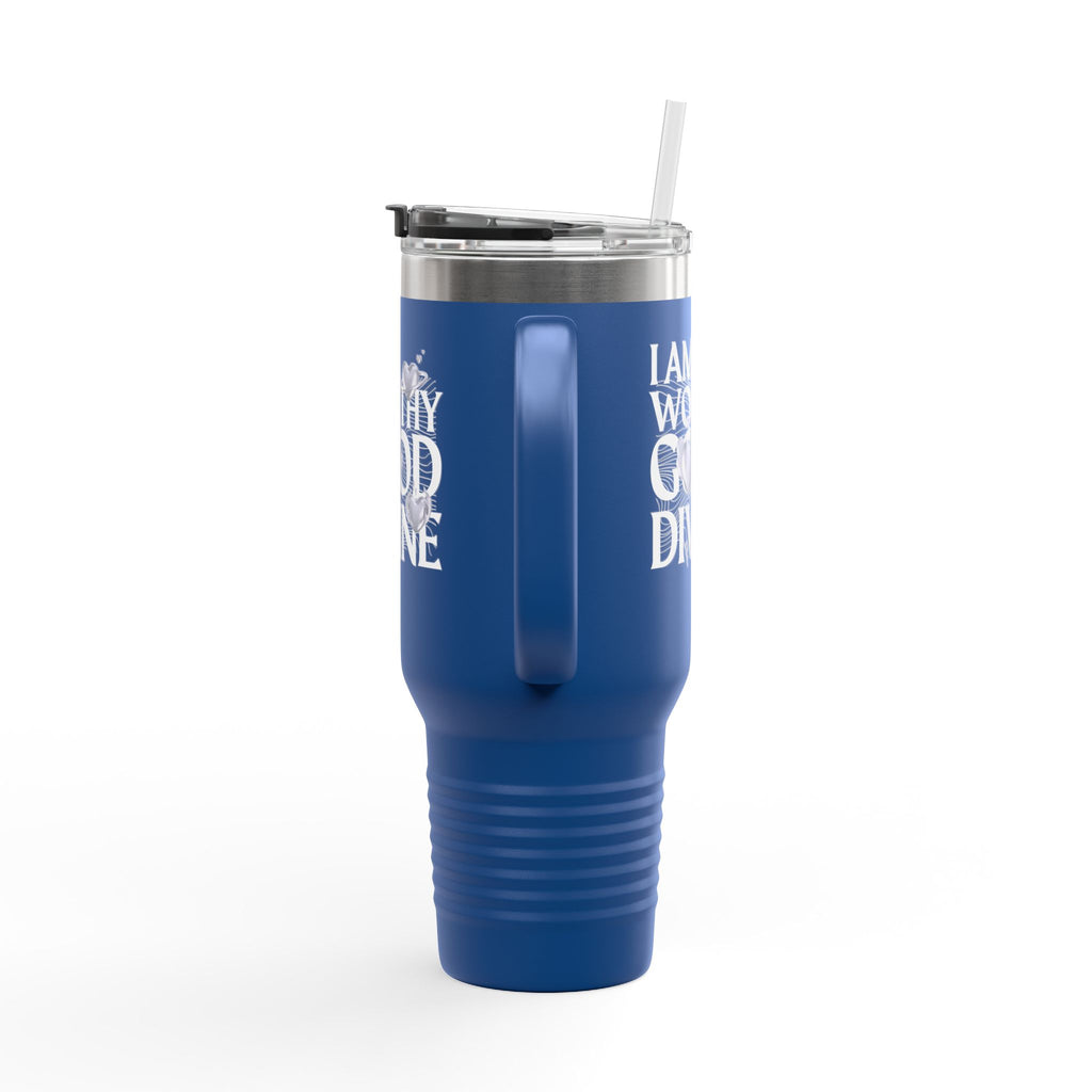 I AM WORTHY GOOD DIVINE Insulated Travel Mug, 40oz