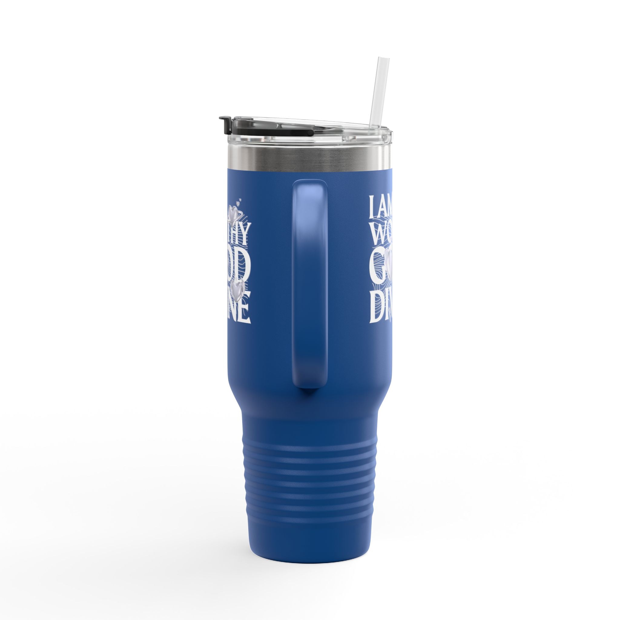 I AM WORTHY GOOD DIVINE Insulated Travel Mug, 40oz